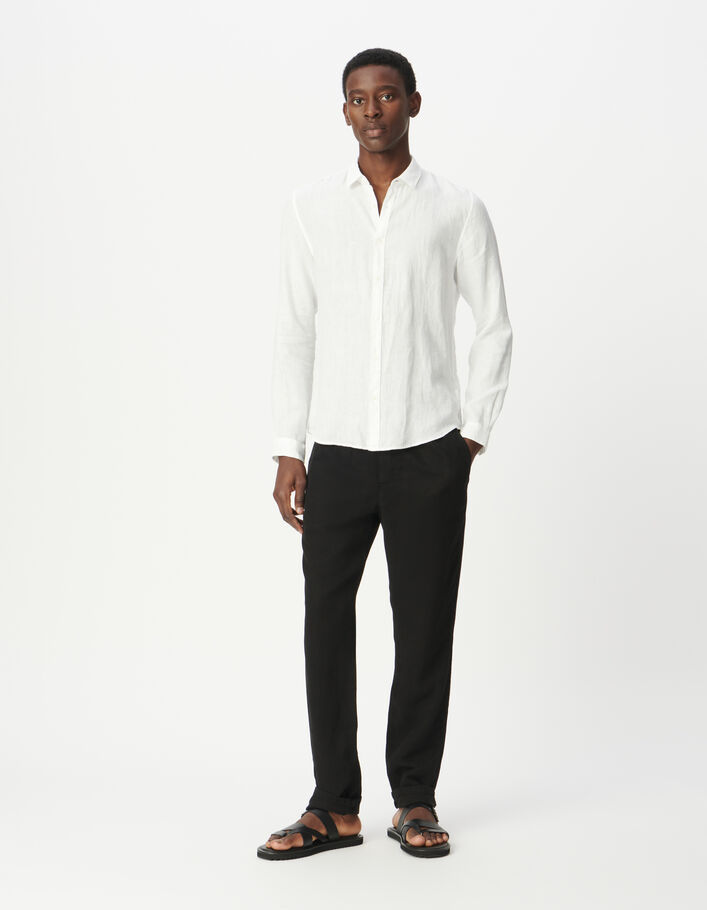 Chemise SLIM blanche 100% lin Homme
