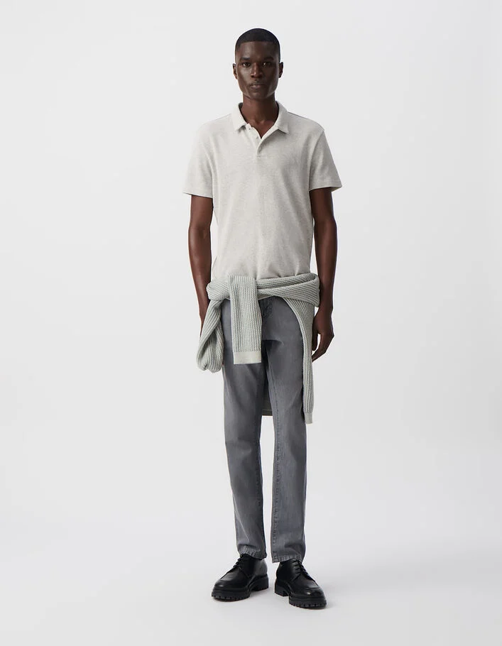 Polo REGULAR nuage coton bio maille nid d'abeille Homme