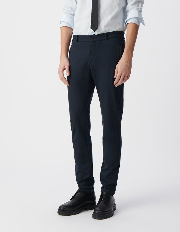 Pantalon marine esprit jog Homme