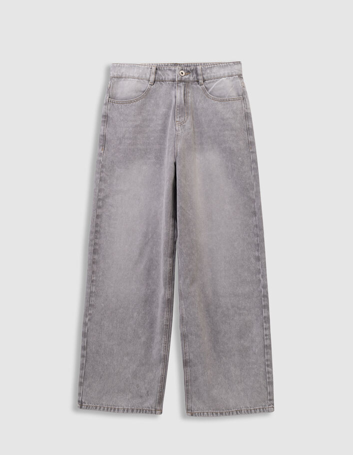 Jean super baggy gris d&eacute;lav&eacute; gar&ccedil;on