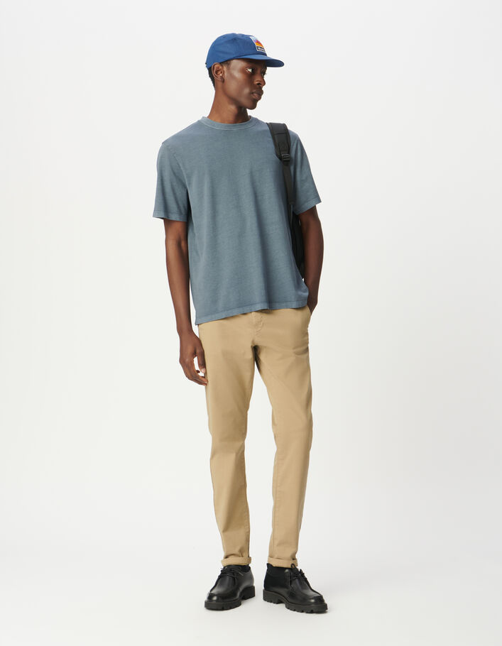 Pantalon chino droit beige Homme