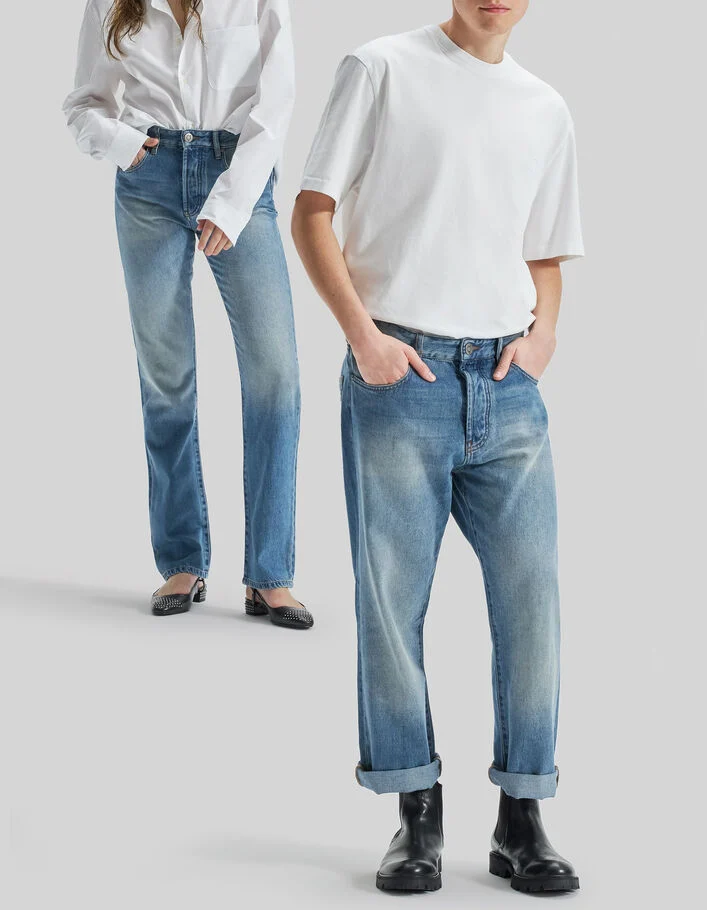 Gender Free-Jean REGULAR indigo WATERLESS Mixte