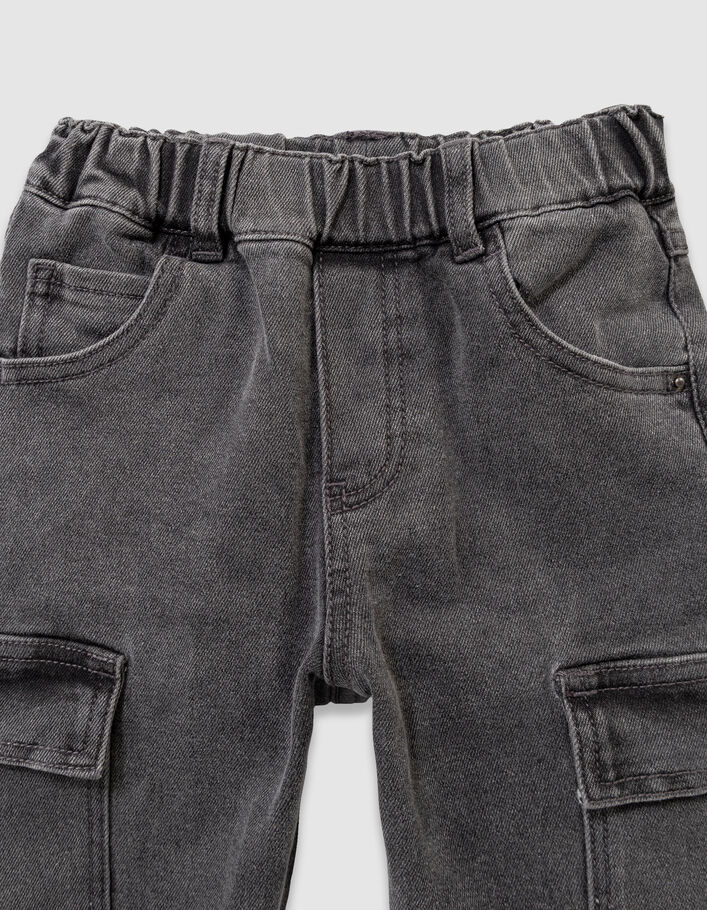 Jean balloon gris esprit cargo gar&ccedil;on