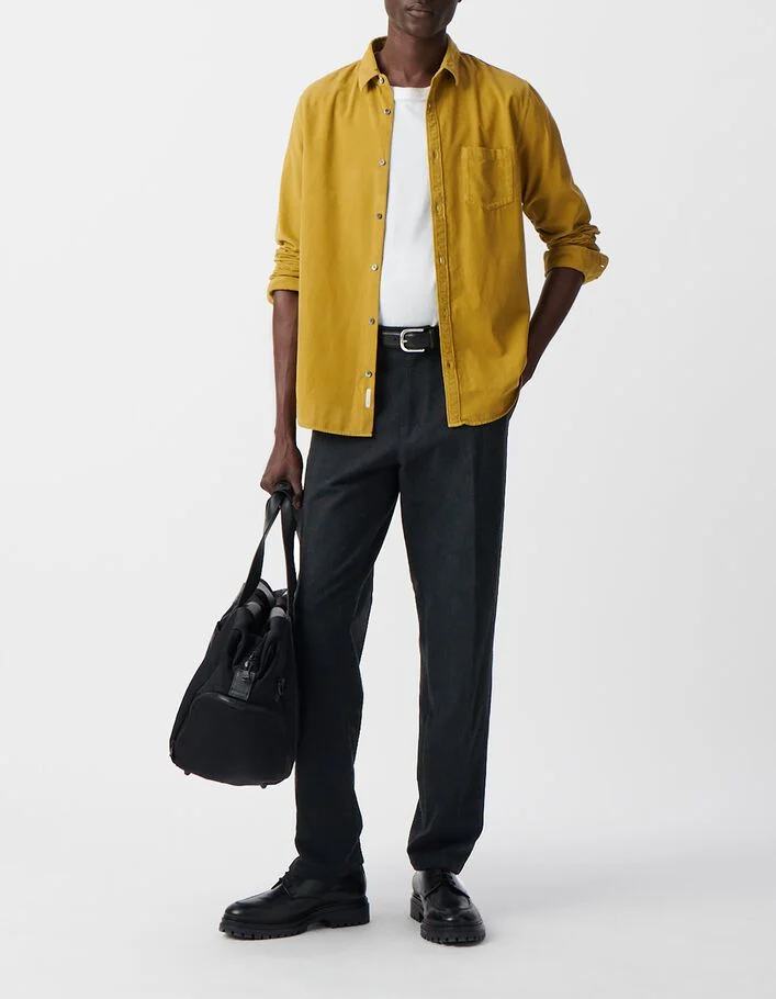 Chemise REGULAR lichen velours milleraies Homme