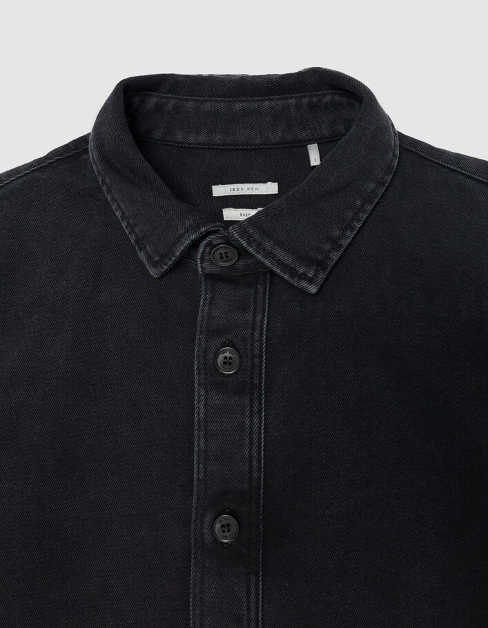 Chemise en jean regular grise Homme