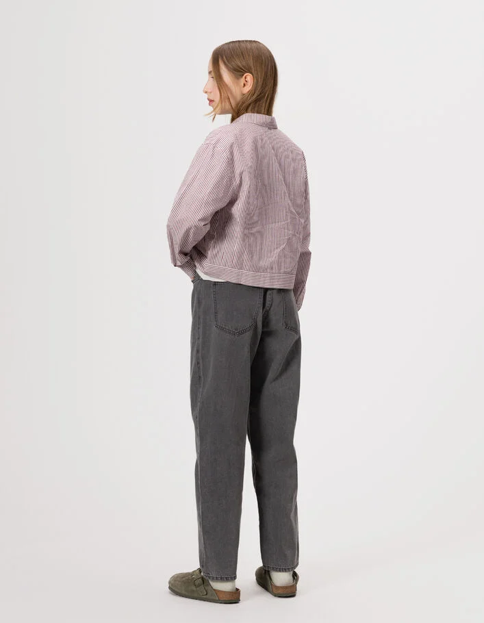 Jean gaucho gris fille