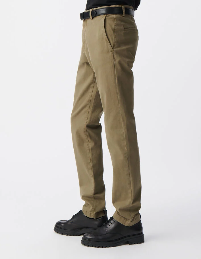 Pantalon chino SLIM kaki Homme