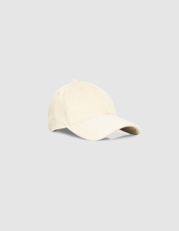 Casquette &eacute;crue velours c&ocirc;tel&eacute; Homme