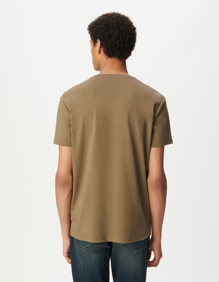 T-shirt beige d&eacute;tail logo ABSOLUTE DRY Homme