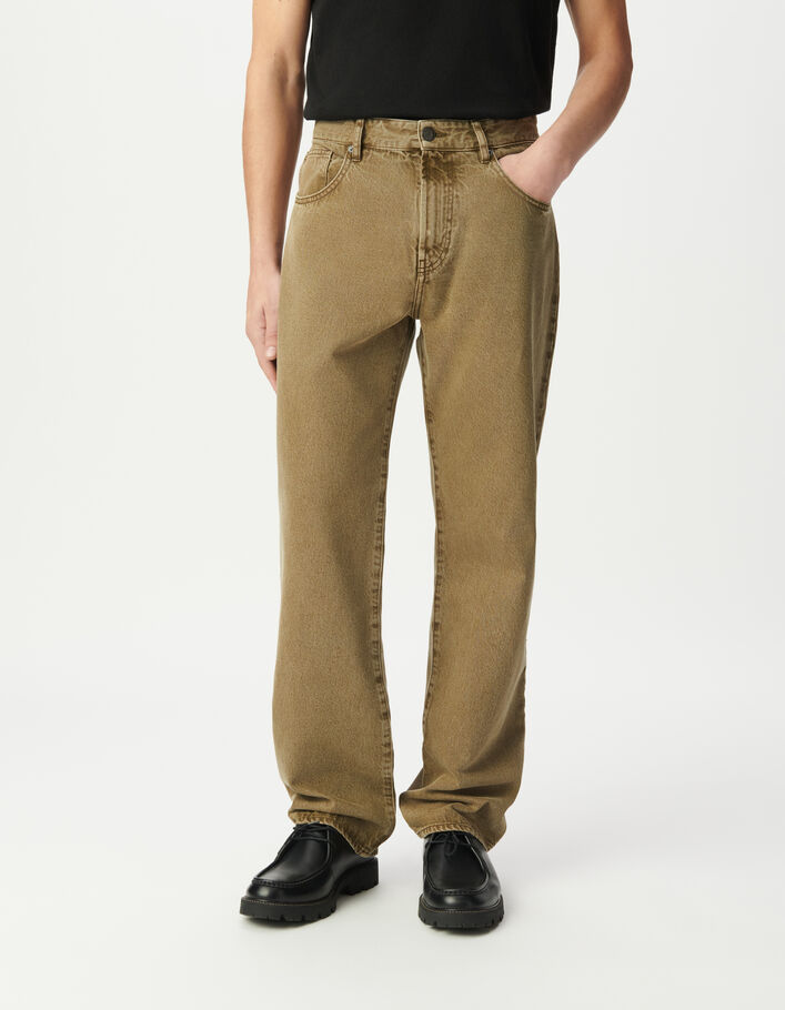Jean droit kaki Niel Homme