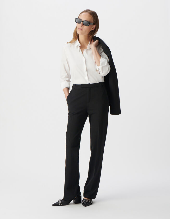 Chemise blanche &agrave; manches longues Femme