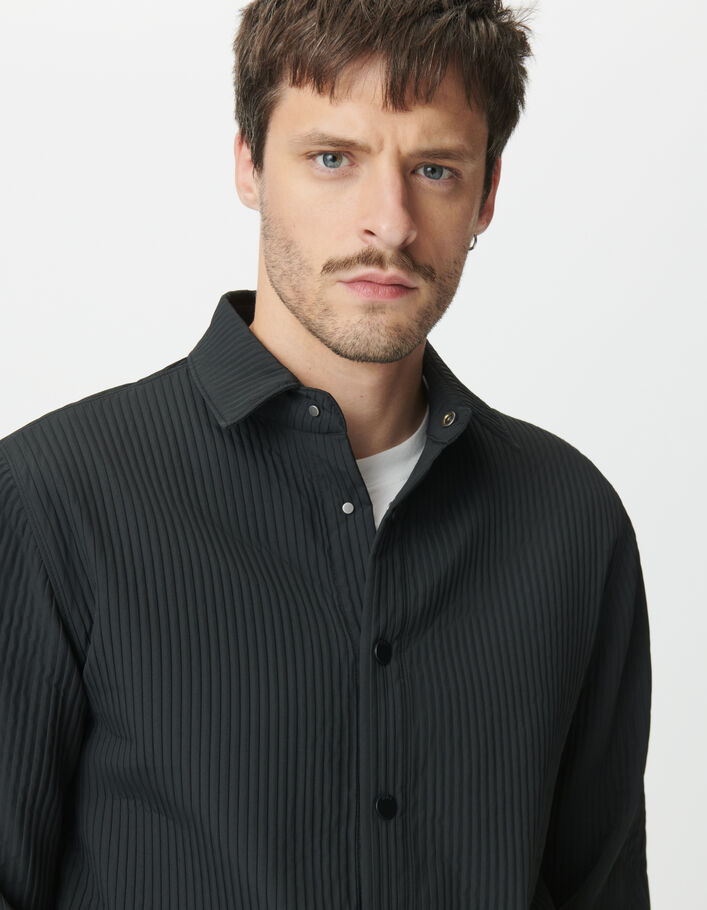 Surchemise noire matelass&eacute;e LIGHT WARMTH Homme