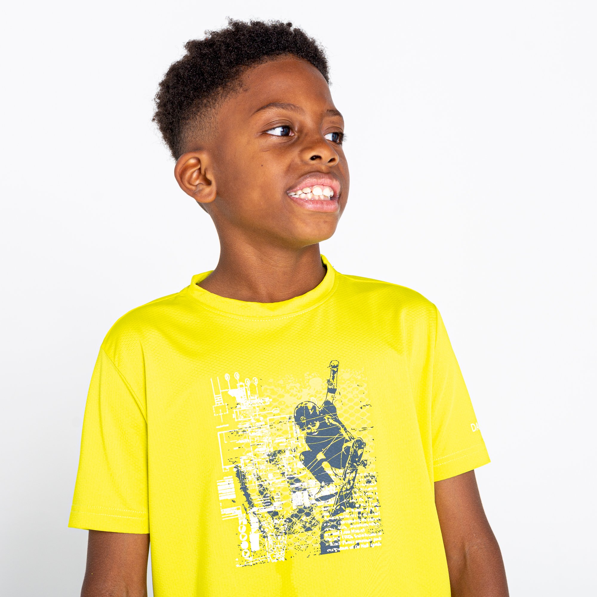 Dare 2b - Kids' Rightful Recycled Graphic Tee | Neon Spring
