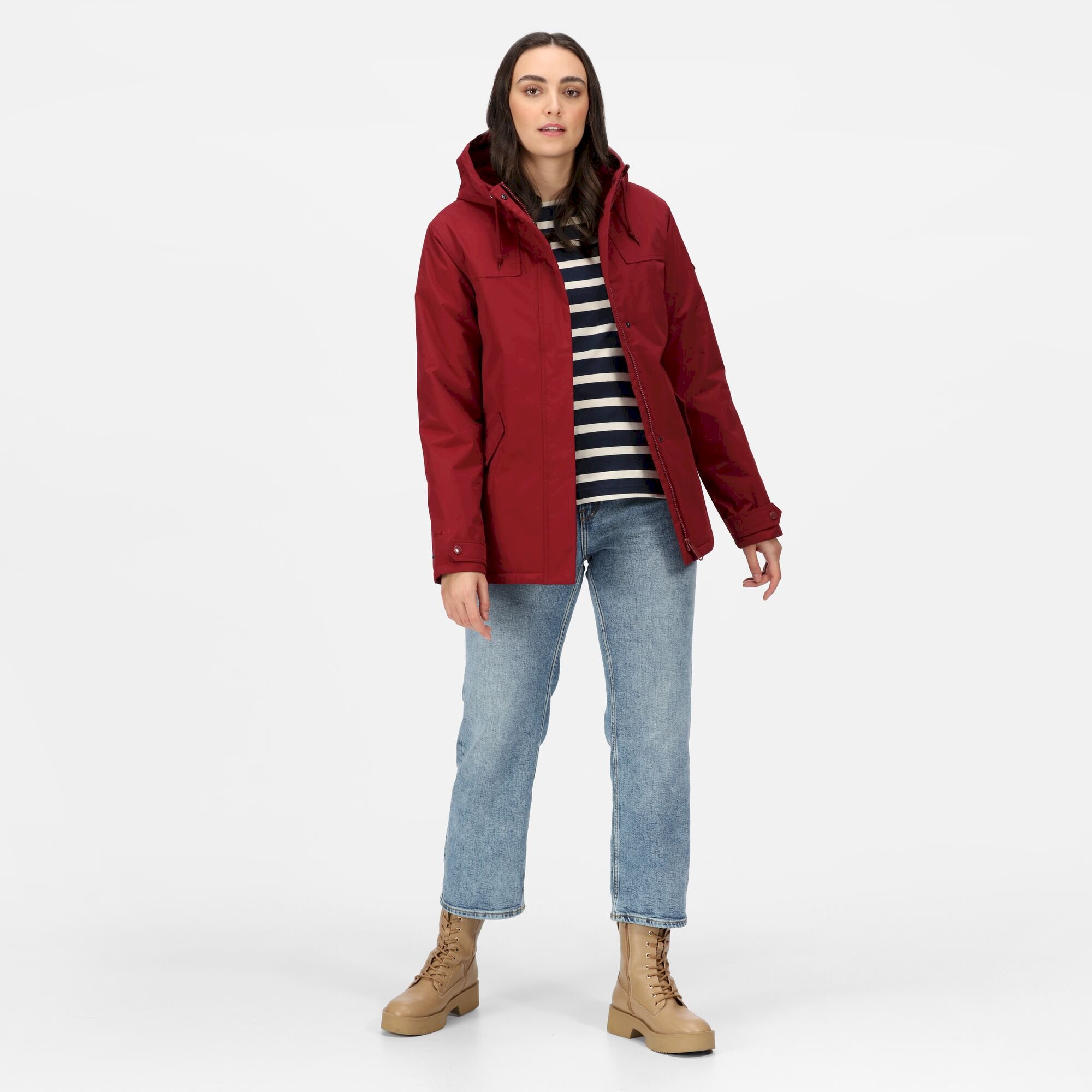 Women's Bria Fur Lined Waterproof Jacket | Cabernet