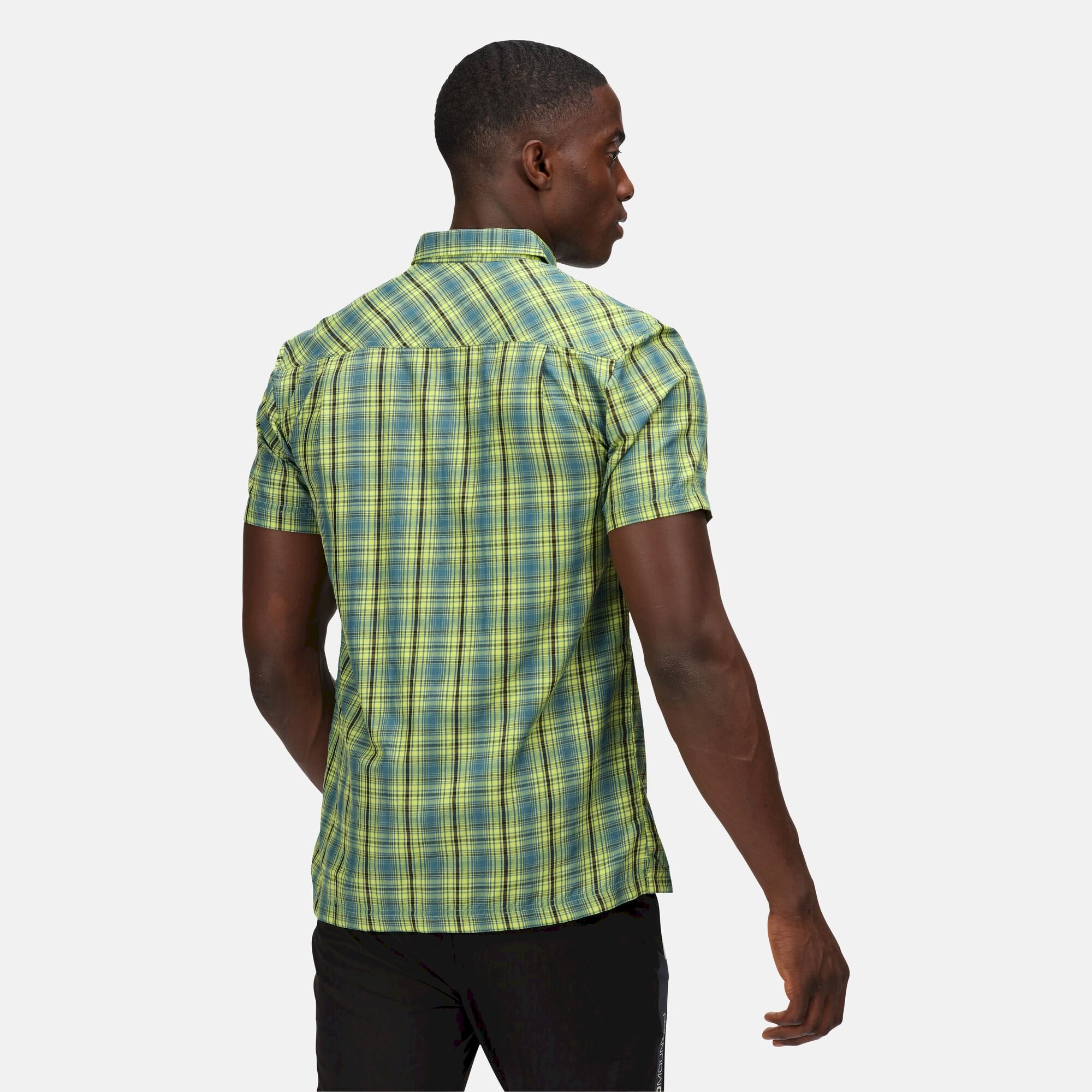Men's Kalambo VI Short Sleeve Check Shirt | Pacific Green Check