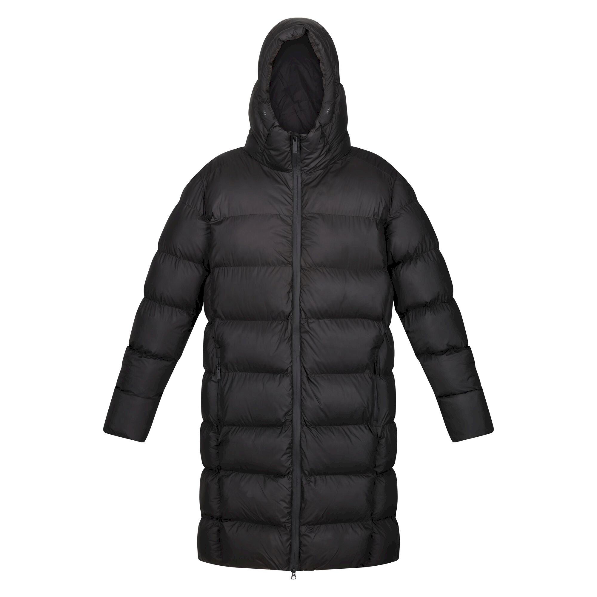 Men's Hallin Longline Quilted Jacket | Black
