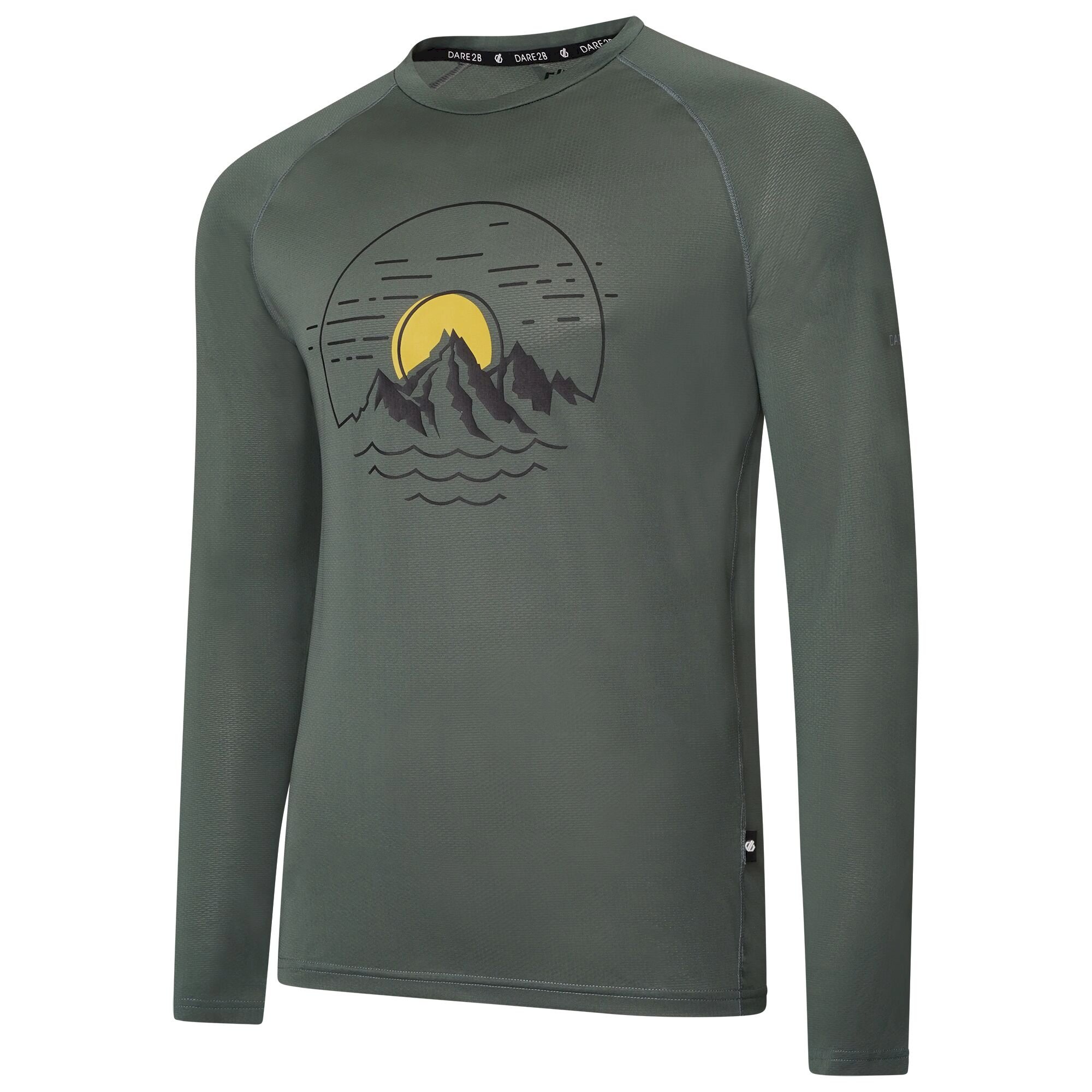 Dare 2b - Men's Righteous II Recycled Long Sleeved Tee | Duck Green
