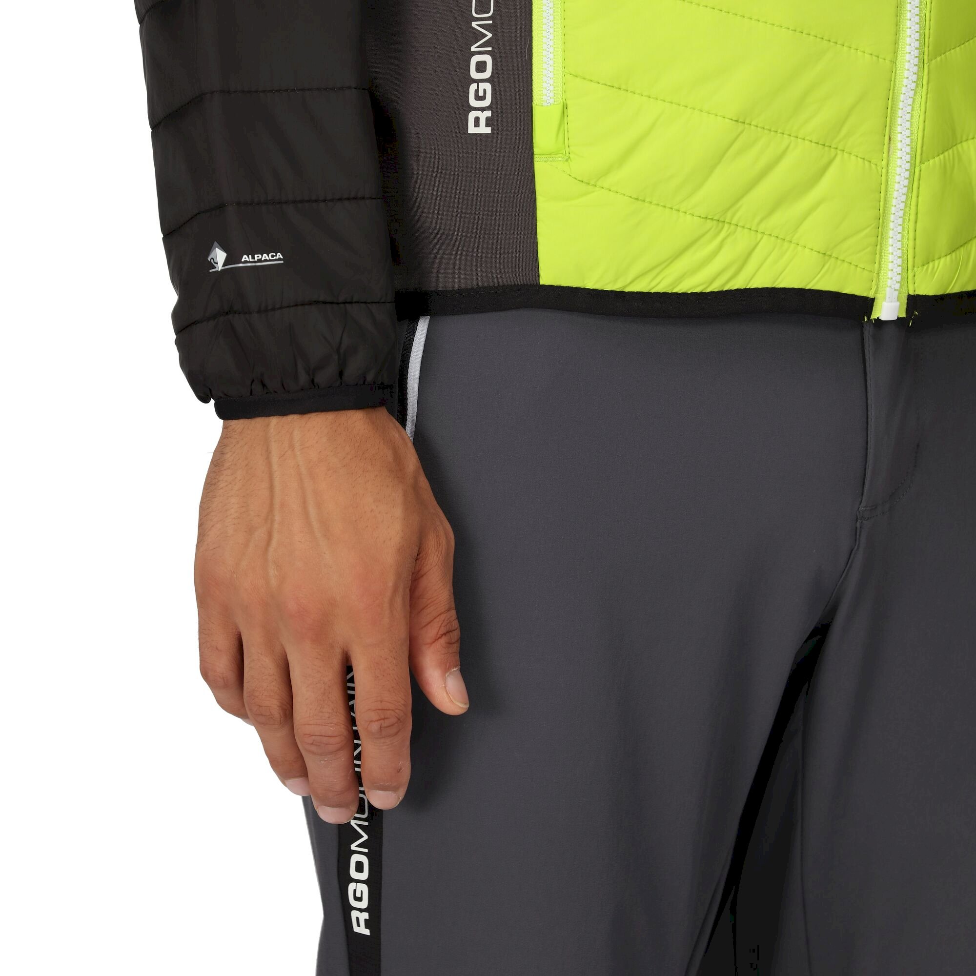 Men's Trutton Softshell Hooded Jacket | Bright Kiwi Black