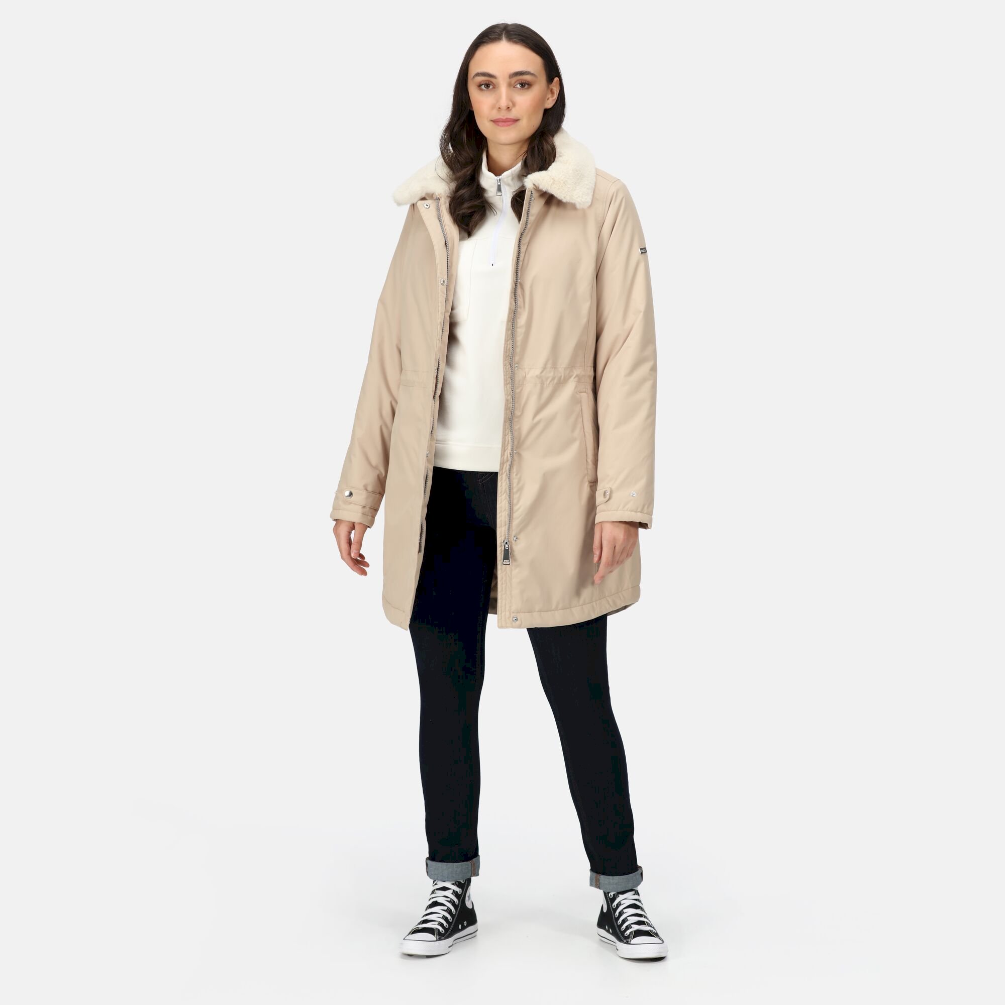 Women's Renata Fur Collar Parka | Moccasin