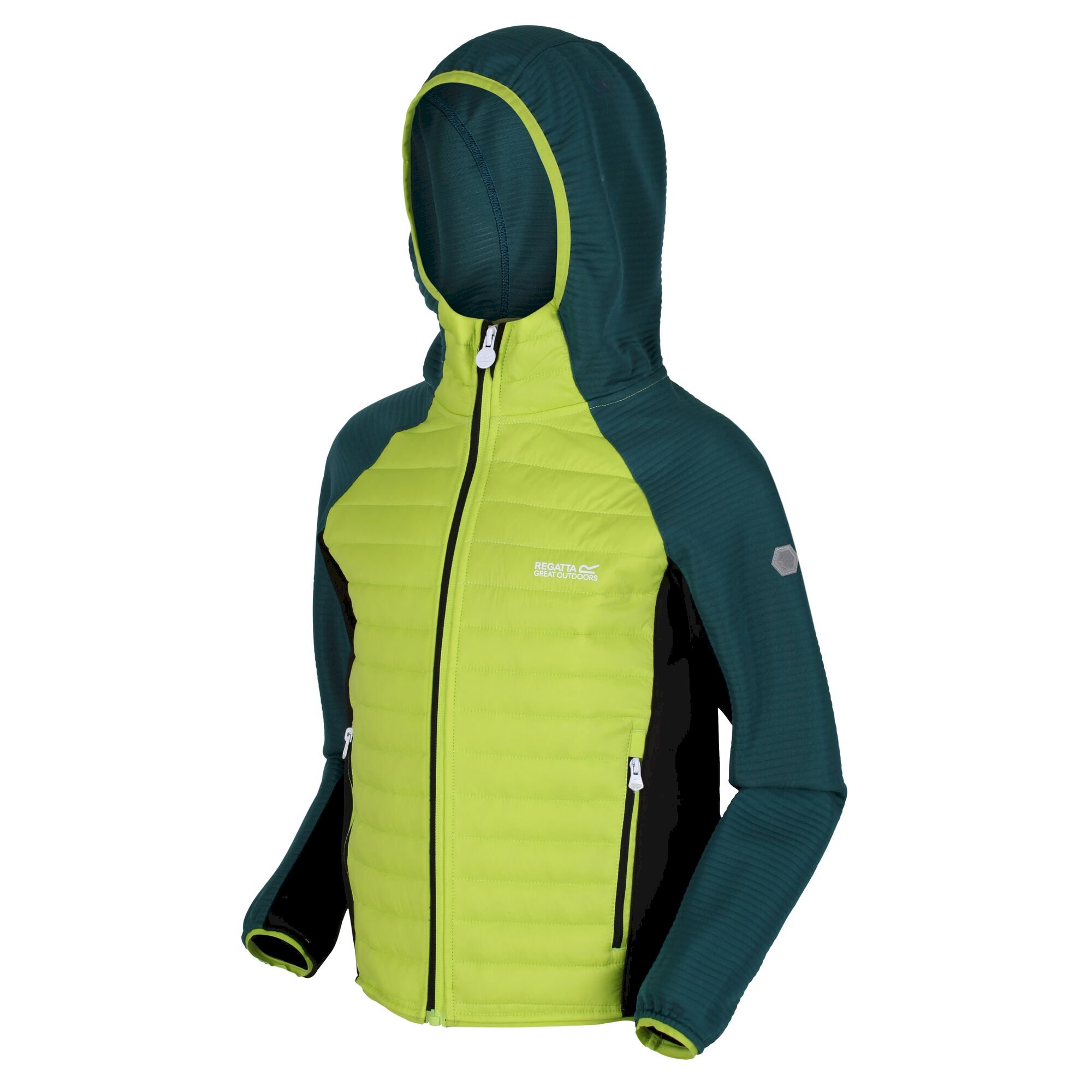 Kids' Kielder V Hybrid Insulated Jacket | Bright Kiwi Pacific Green