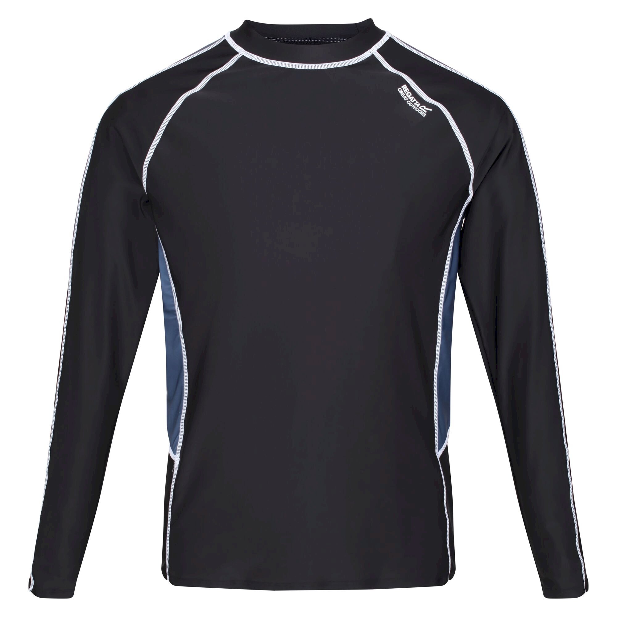 Men's Long Sleeve Rash Guard | Black India Grey