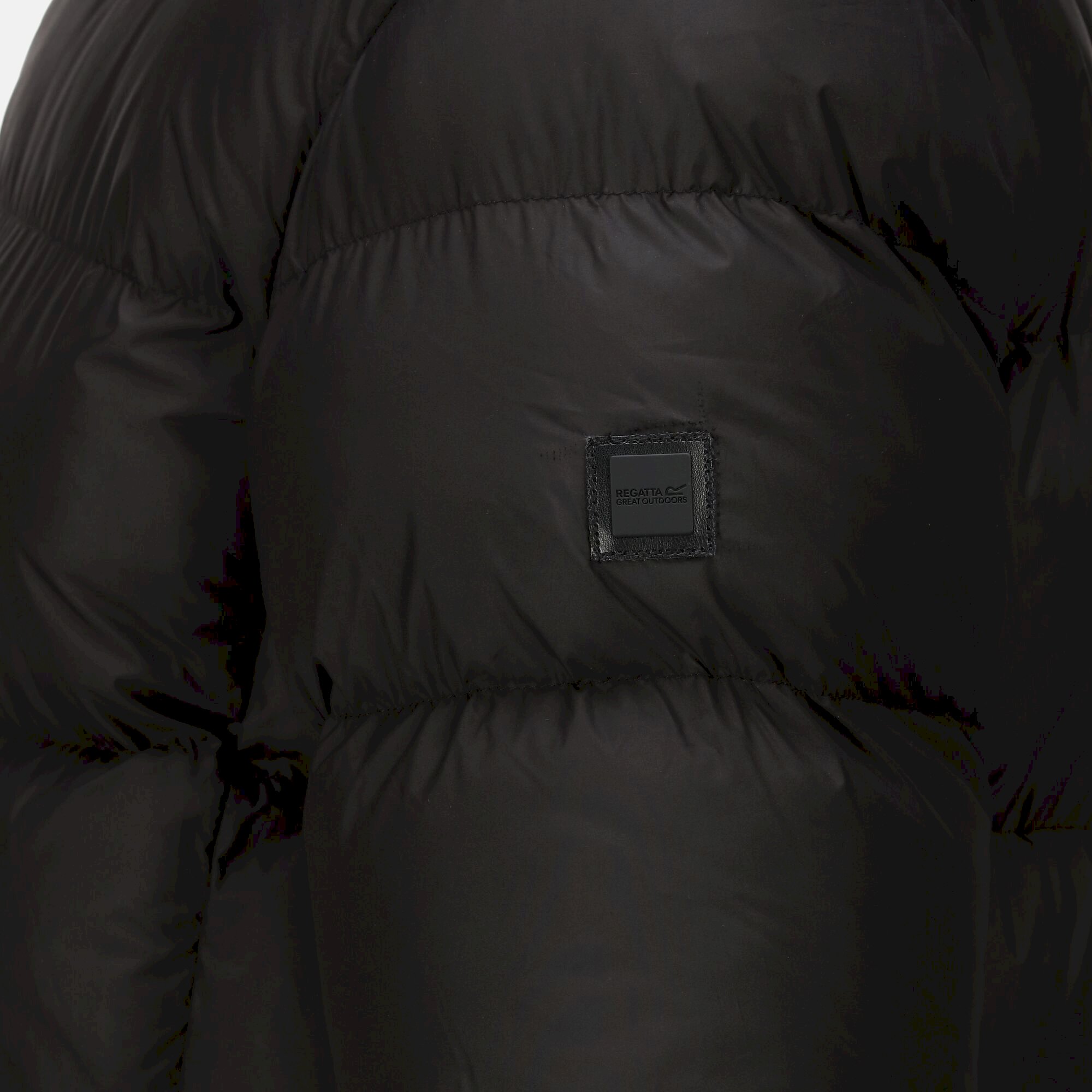 Men's Hallin Longline Quilted Jacket | Black