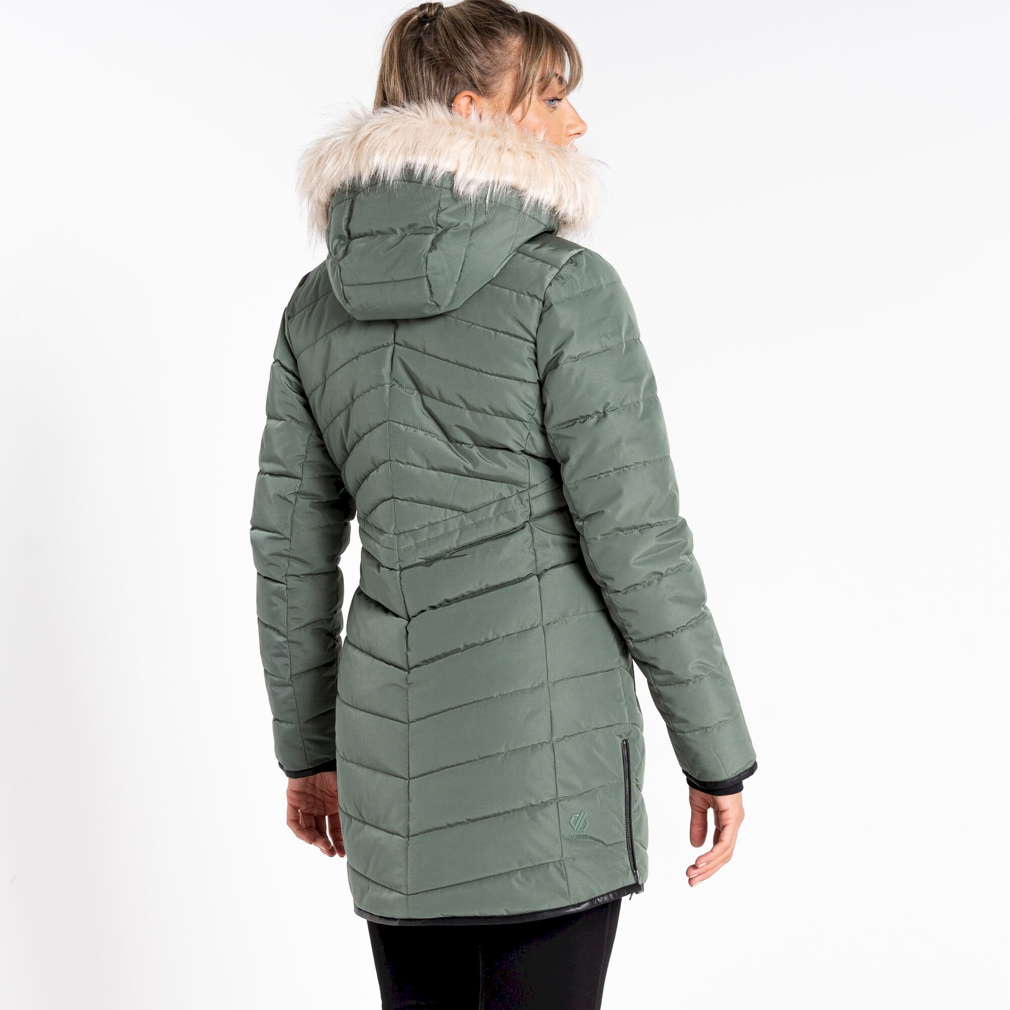 Dare 2b - Women's Striking III Longline Padded Jacket | Duck Green