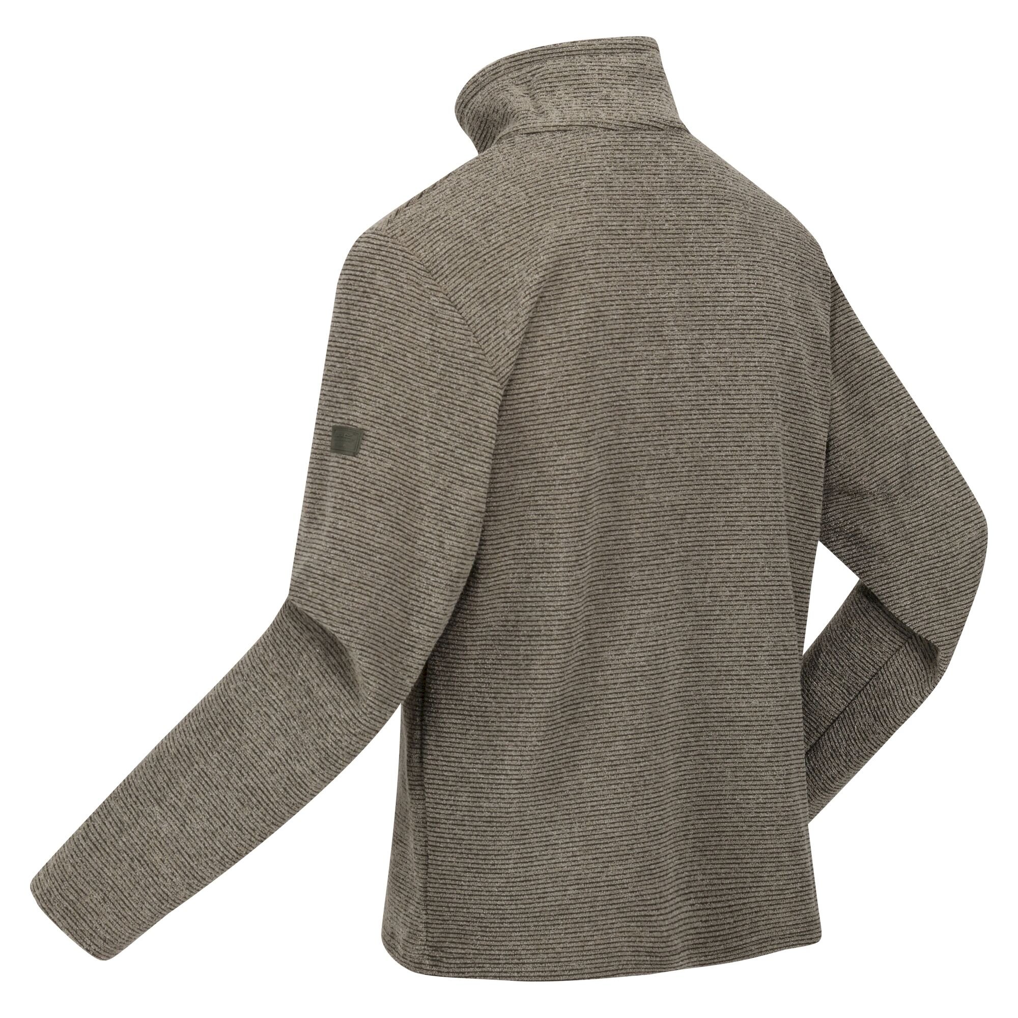 Men's Edley Half Zip Fleece | Dark Khaki Linear