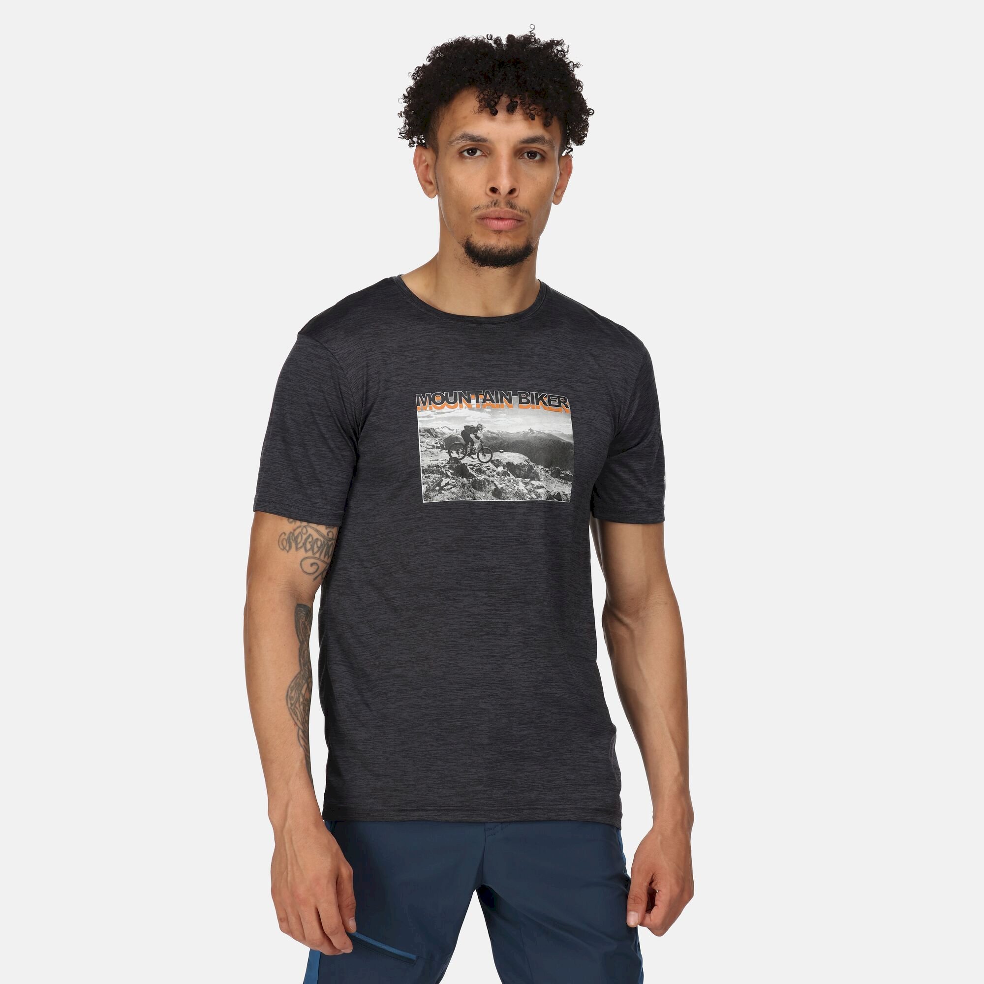 Men's Fingal Slogan Print T-Shirt | India Grey