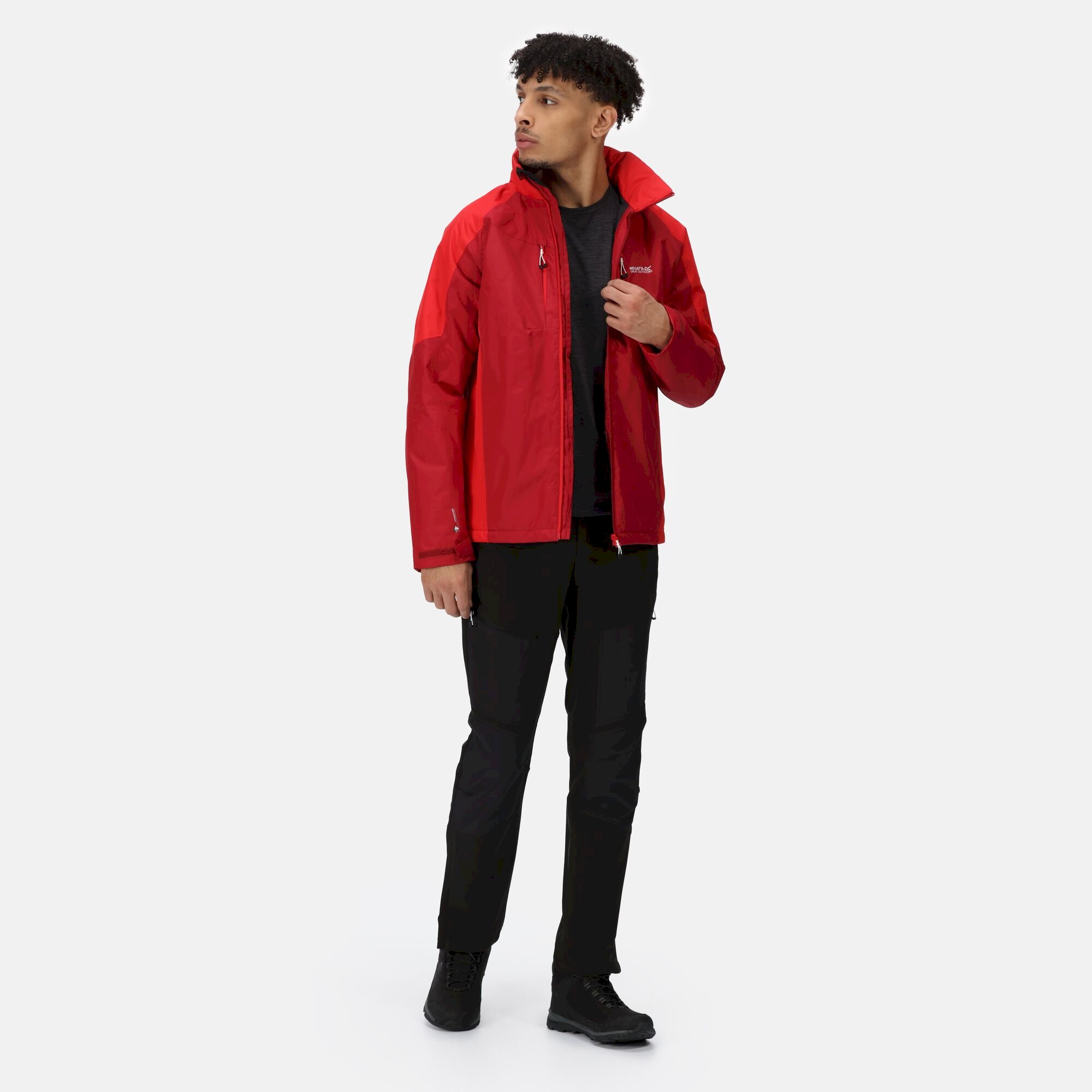 Men's Winter Calderdale Waterproof Jacket | Dark Red Chinese Red