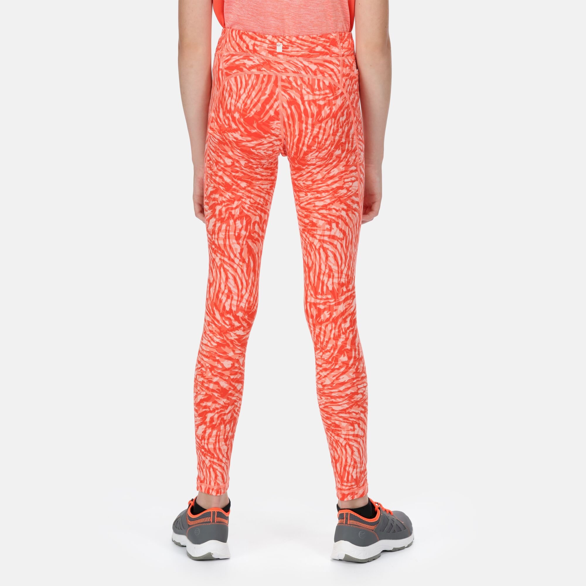 Kids' Atkin II Leggings | Neon Peach Animal