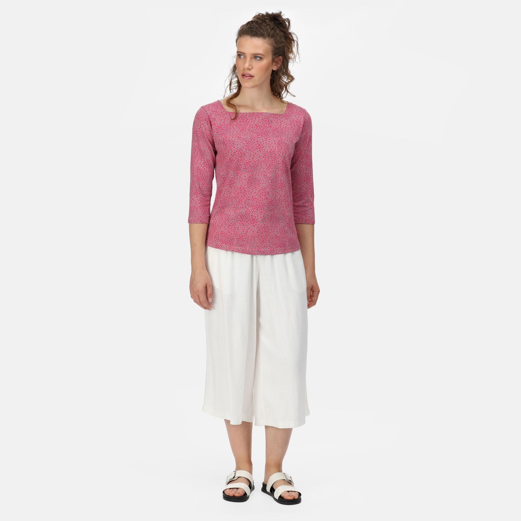 Women's Polexia Square Neck Top | Heather Rose Abstract