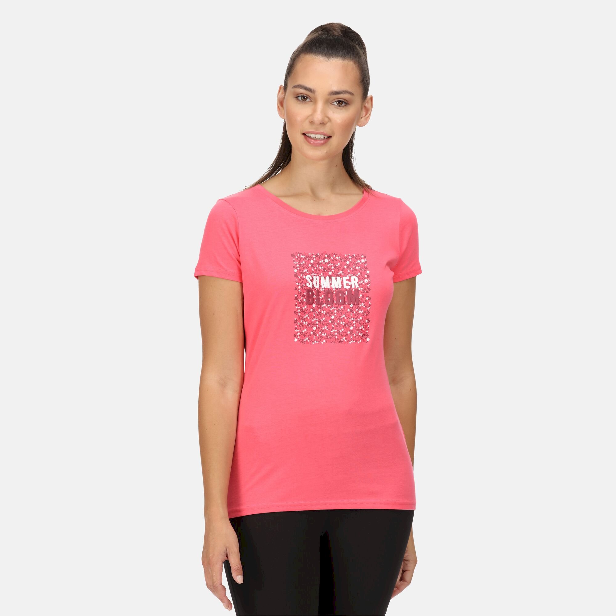 Women's Breezed II Print T-Shirt | Tropical Pink