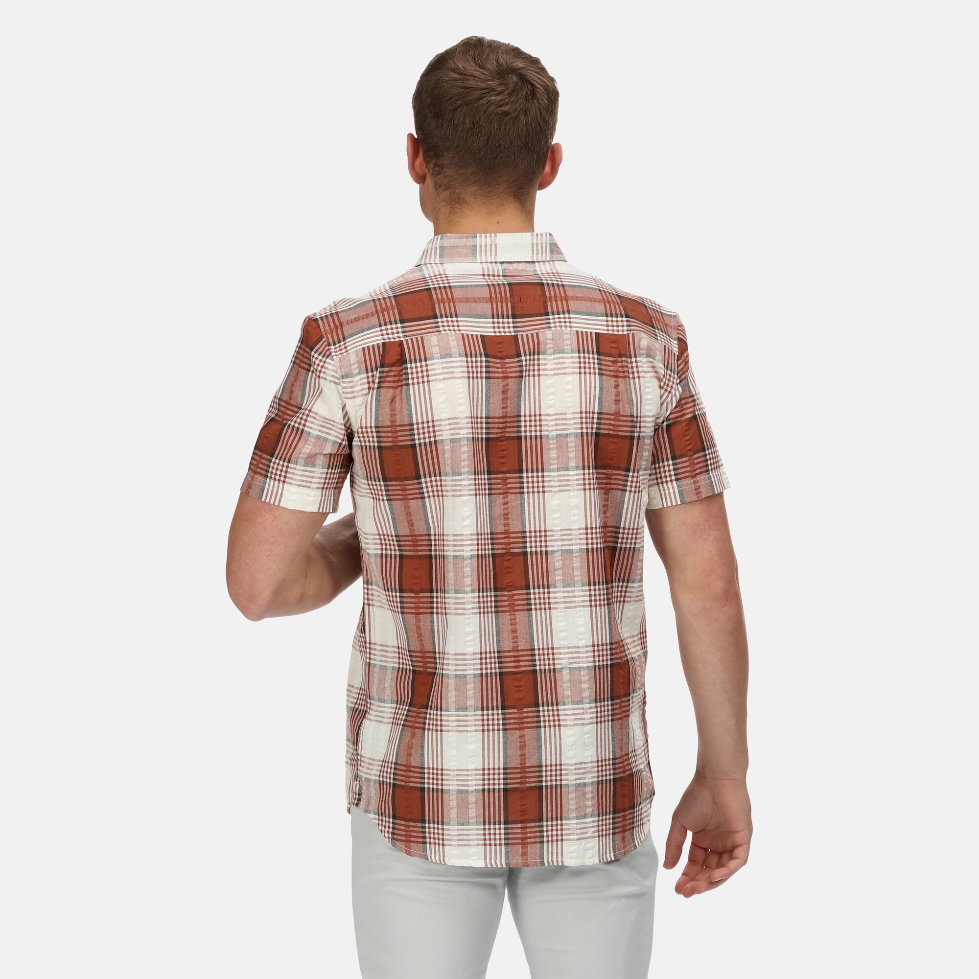 Men's Deakin IV Short Sleeve Shirt | Gingerbread Check