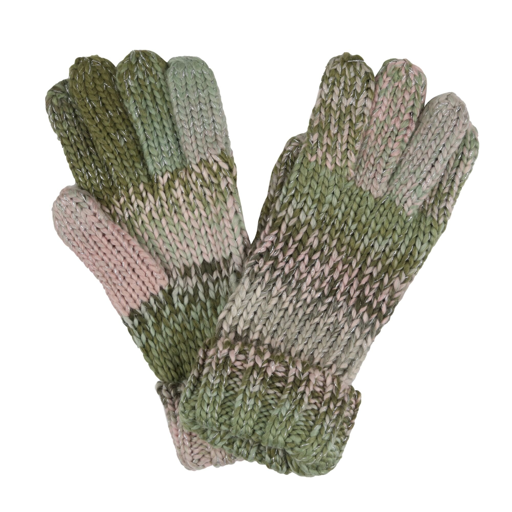 Women's Frosty Knitted Gloves VI | Basil
