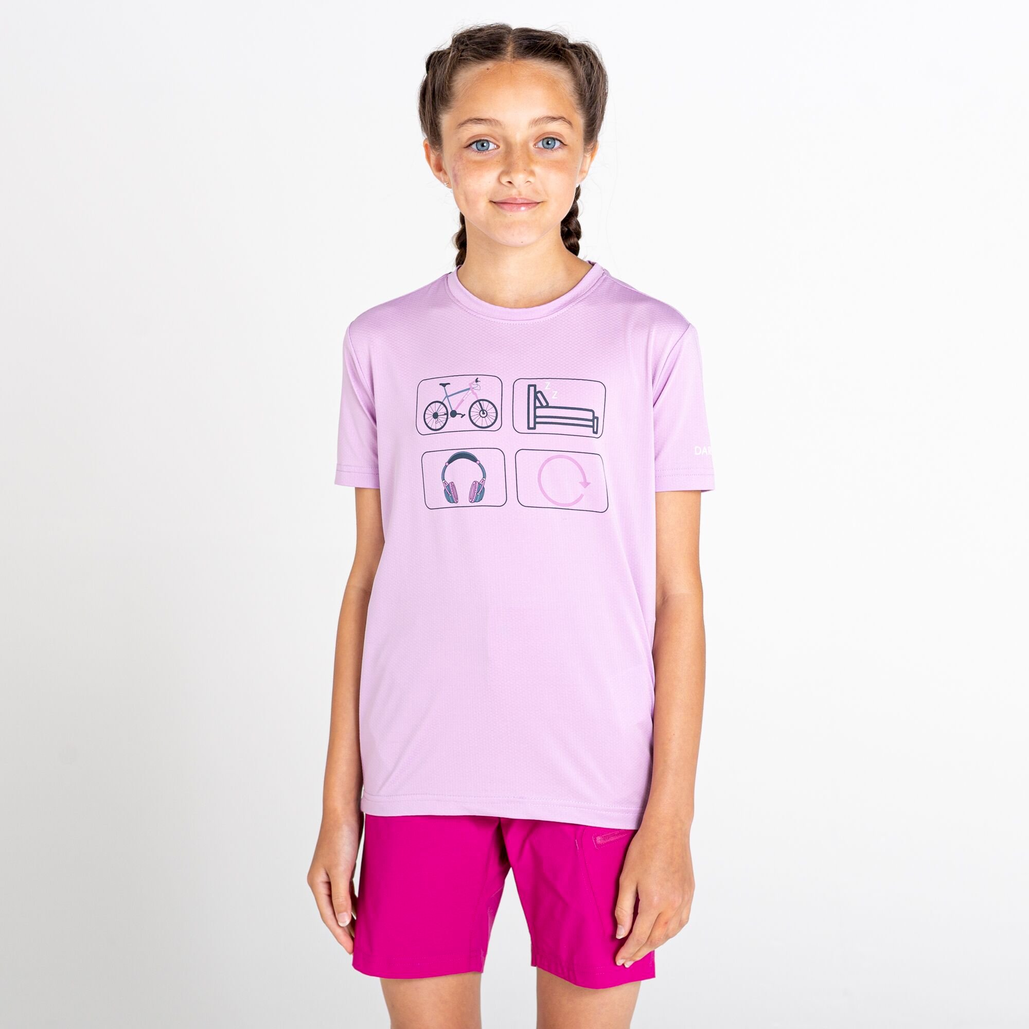 Dare 2b - Kids' Rightful Recycled Graphic Tee | Lupine Lavender