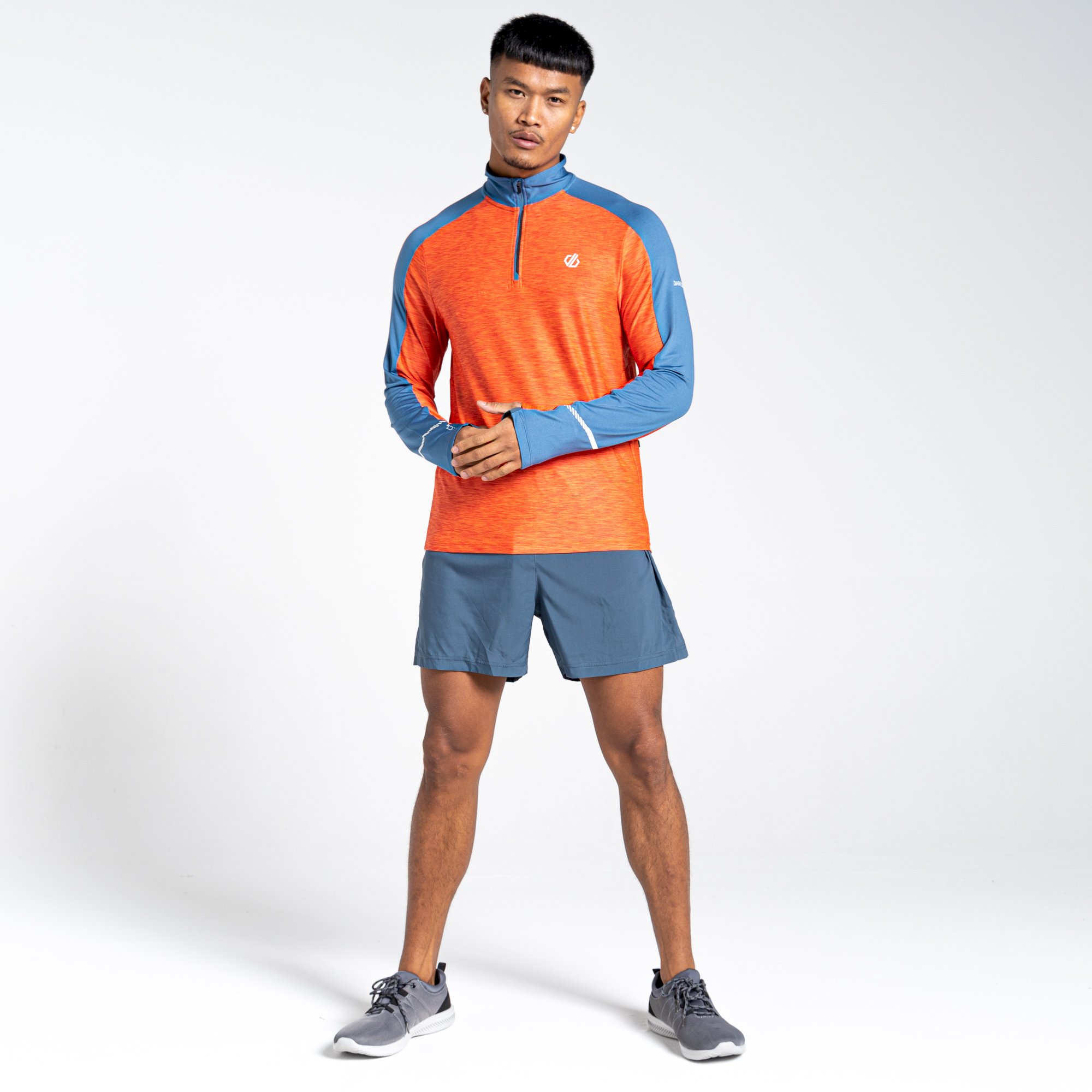 Dare 2b - Men's Power Up II Lightweight Jersey | Burnt Salmon Marl