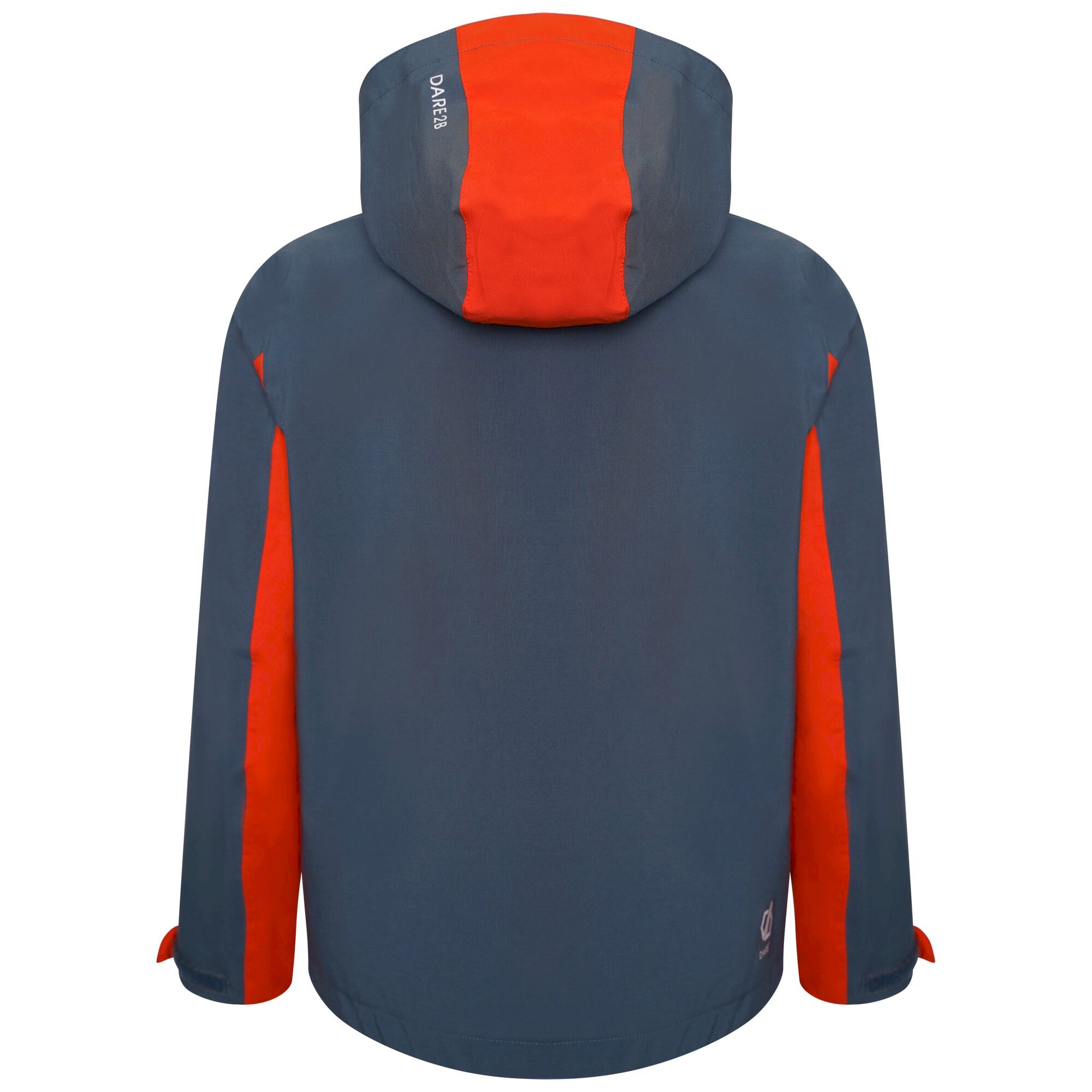 Dare 2b - Kids' In The Lead III Recycled Waterproof Jacket | Burnt Salmon Bluestone