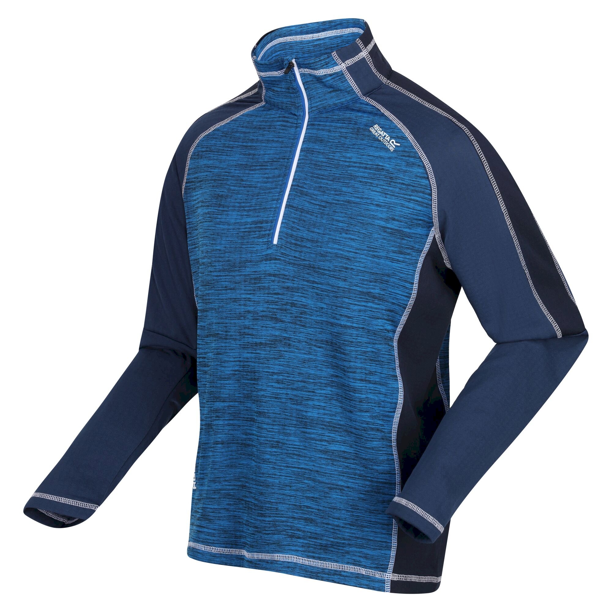 Men's Hepley Half Zip Lightweight Fleece | Skydiver Admiral Blue