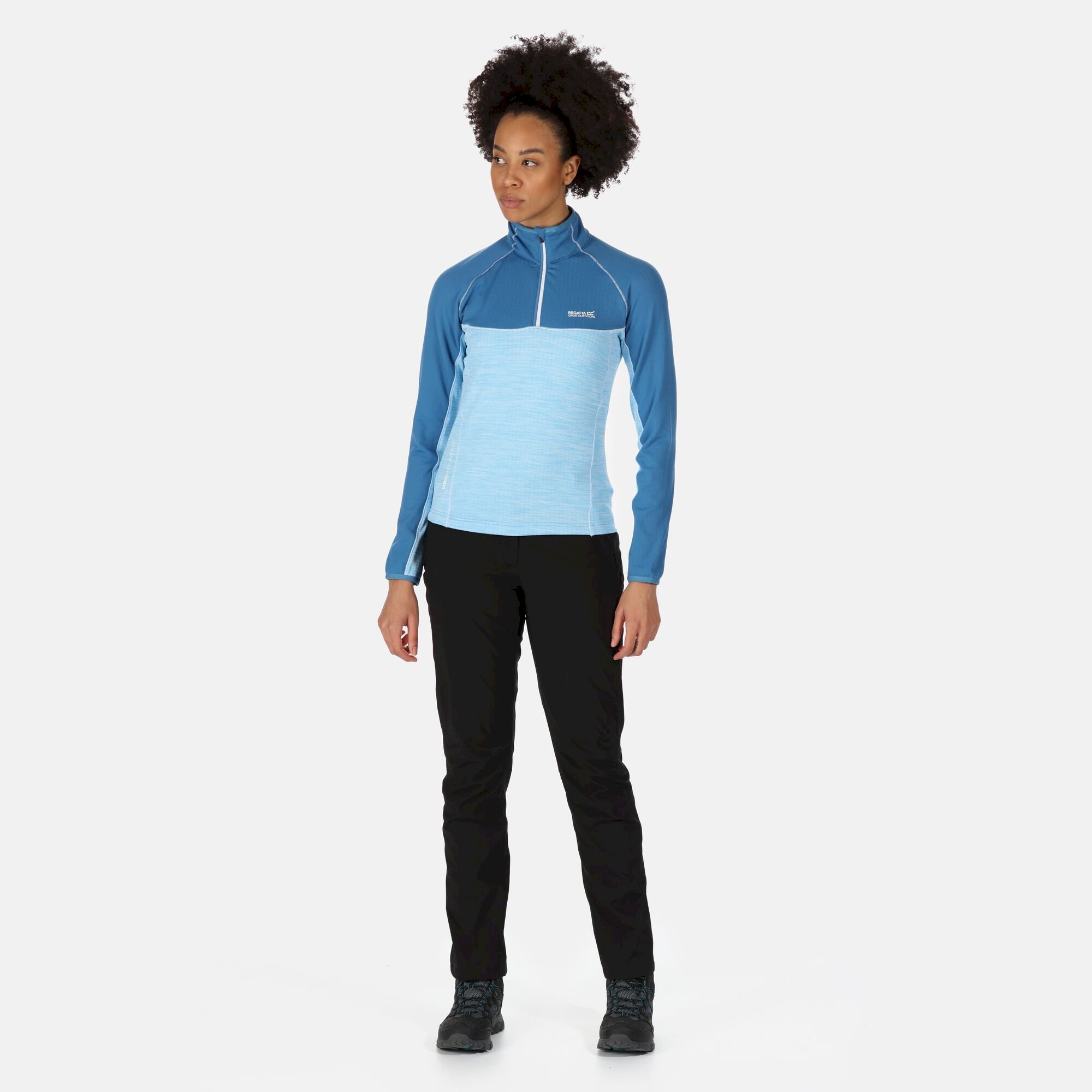 Women's Hepley Lightweight Half Zip Fleece | Vallarta Blue