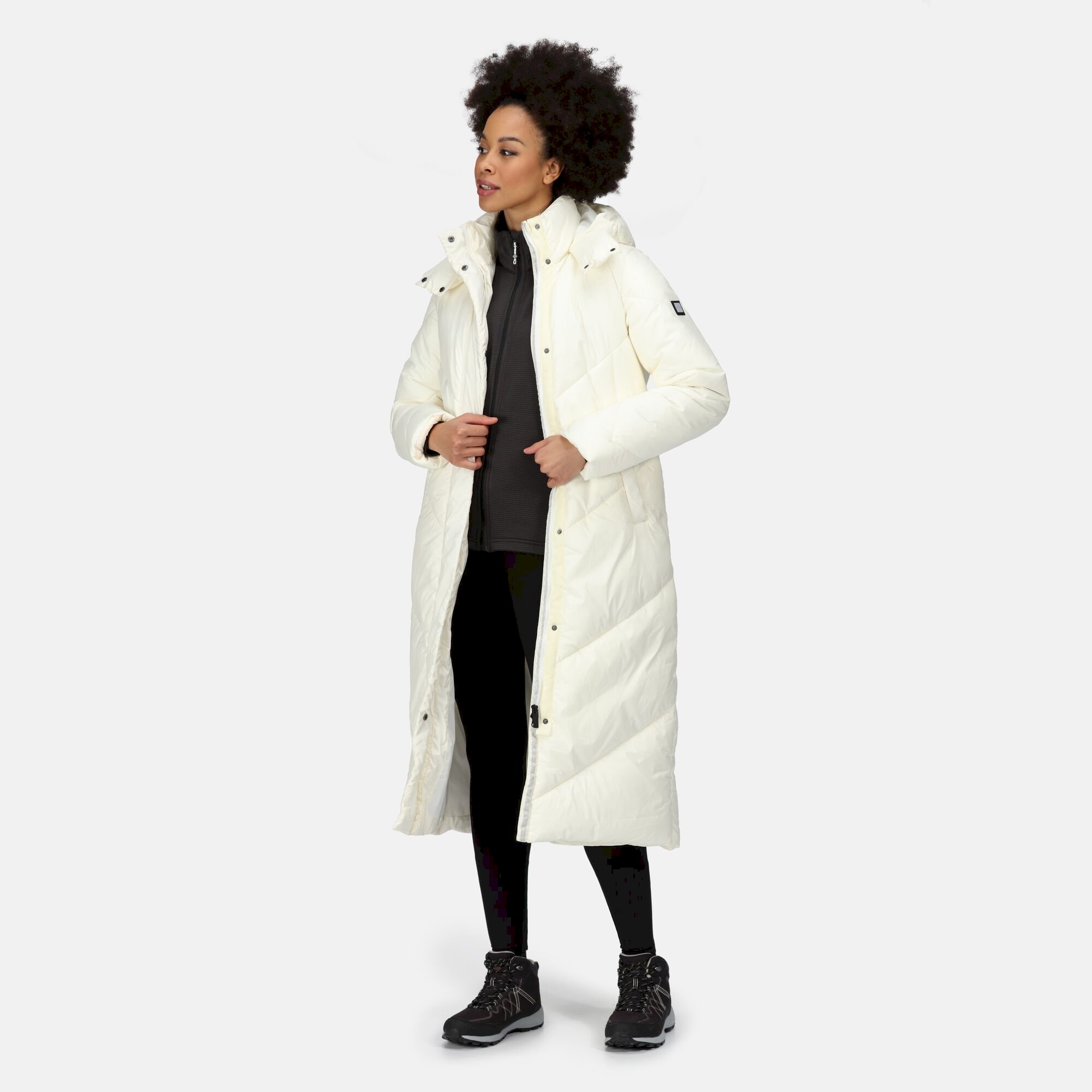 Giovanna Fletcher Collection - Longley Longline Quilted Jacket | Snow White