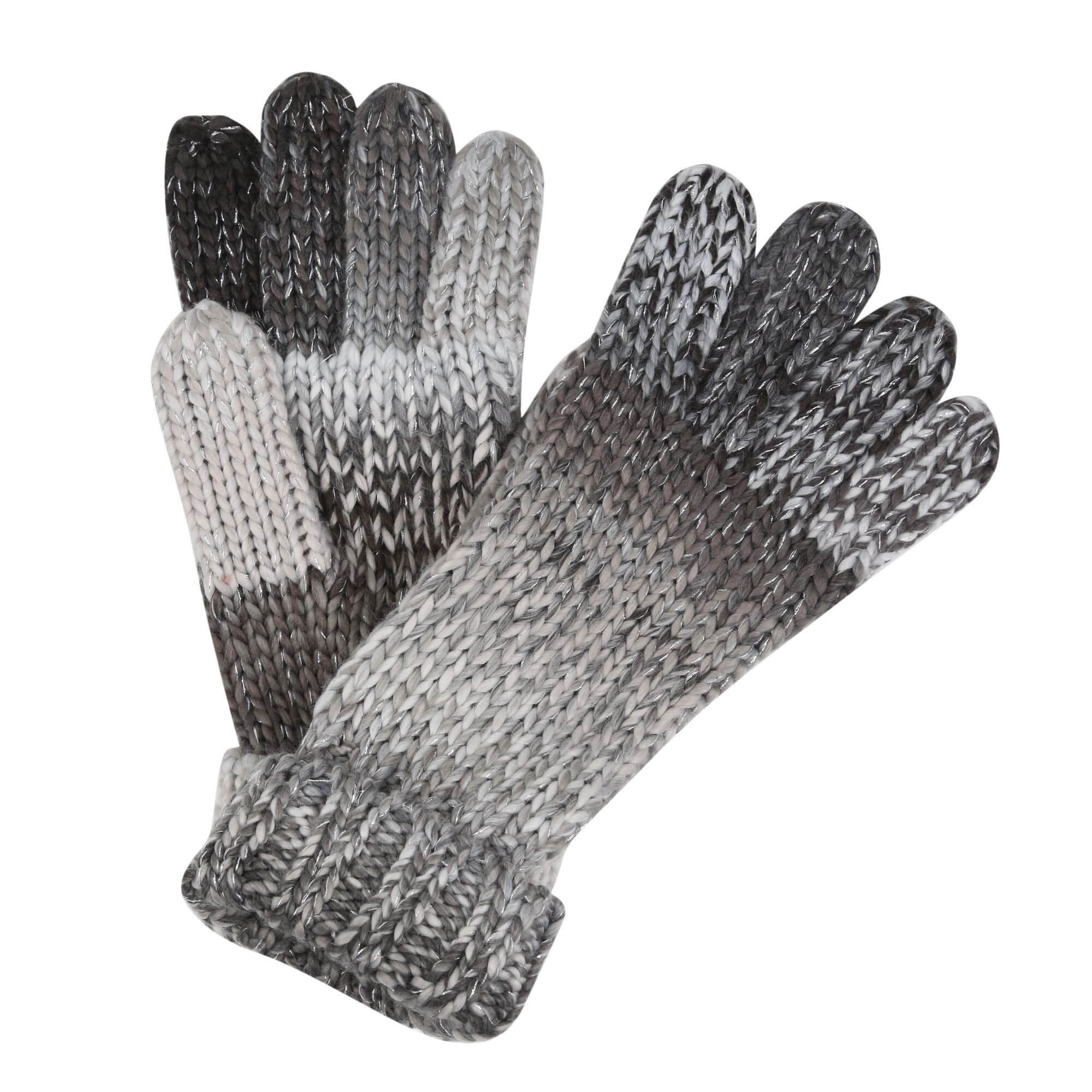Women's Frosty Knitted Gloves VI | Black