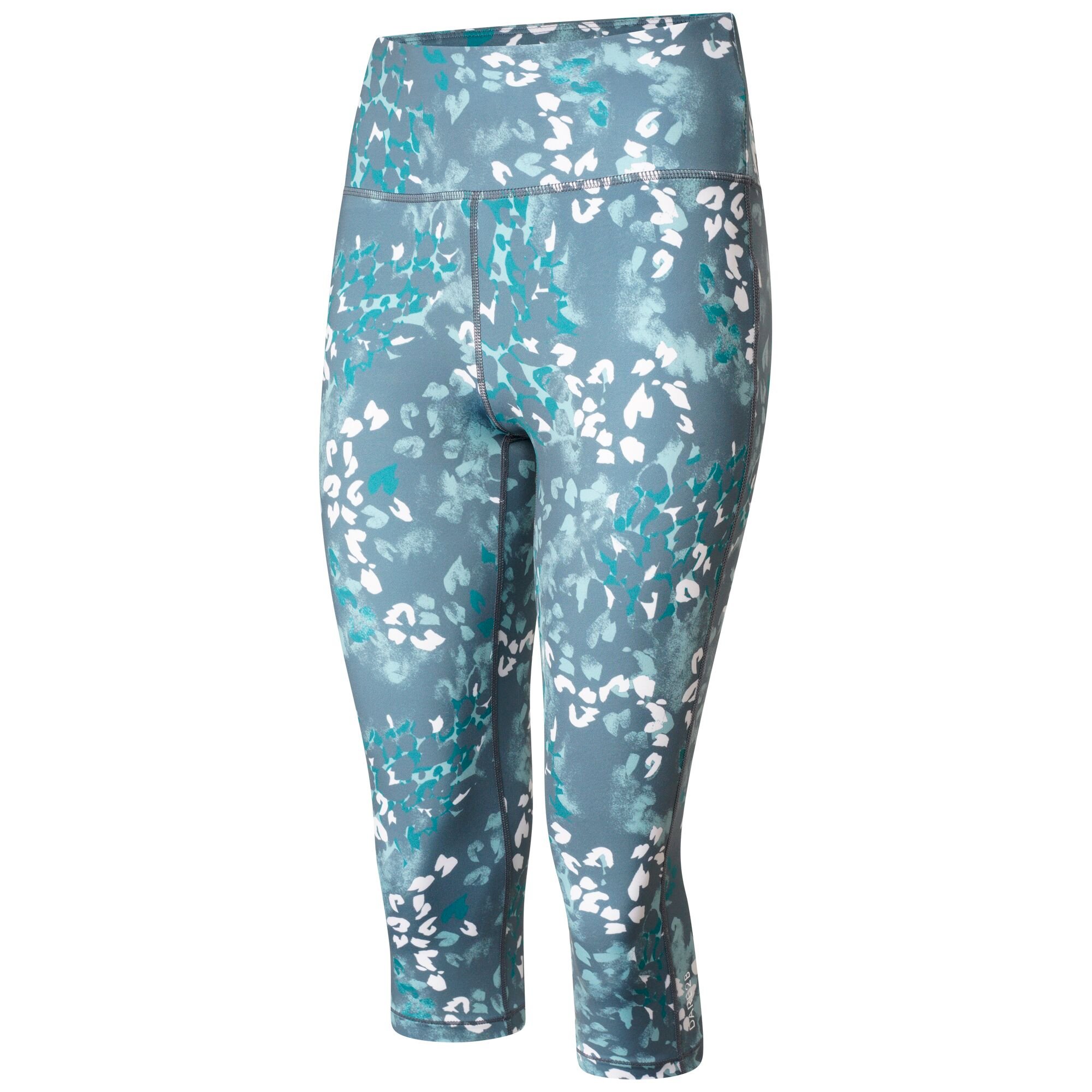 Dare 2b - Women's Influential 3/4 Recycled Leggings | Canton Green Animal Print
