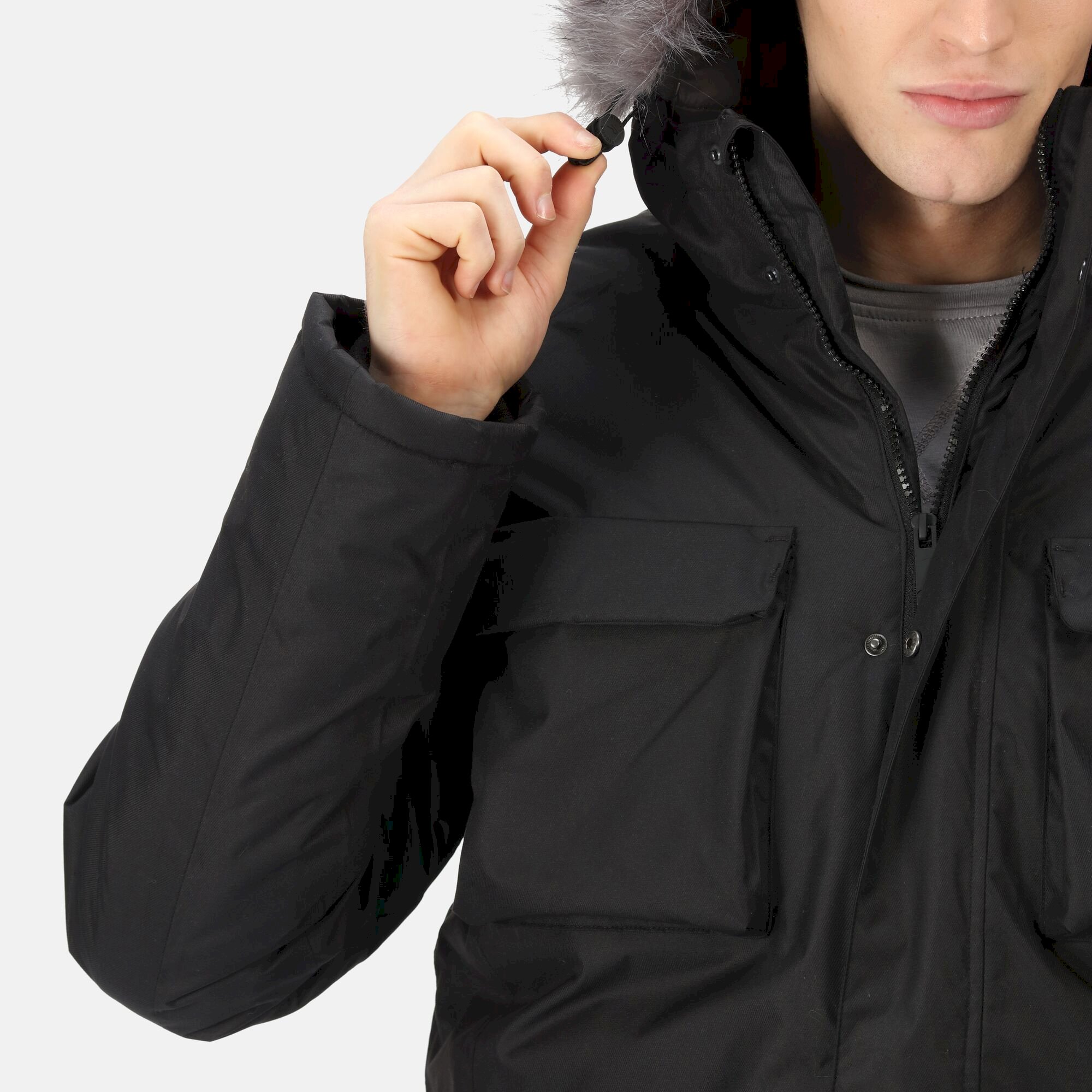 Men's Aziel Waterproof Heated Parka Jacket | Black