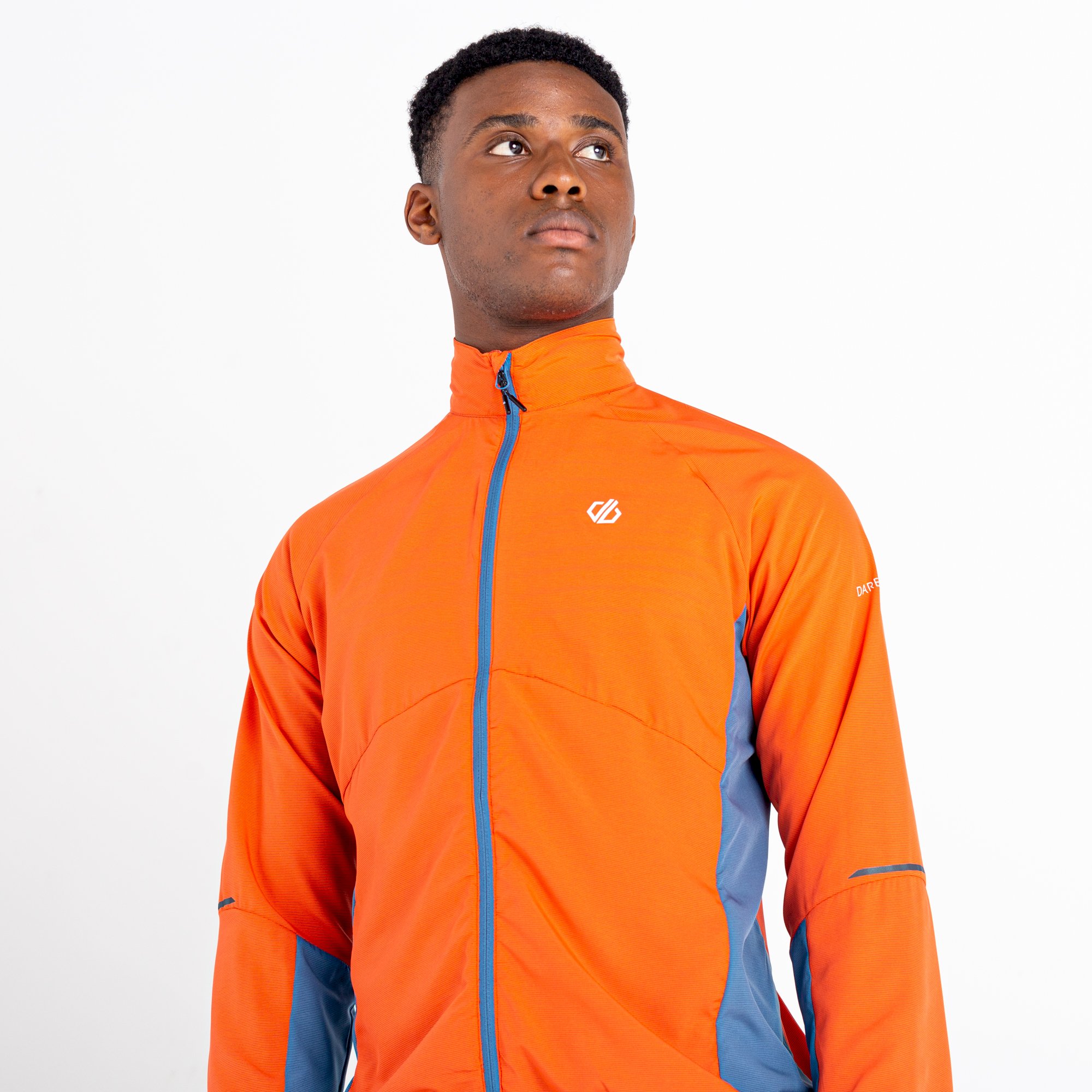 Dare 2b - Men's Ablaze II Lightweight Windshell Jacket | Burnt Salmon Stellar Blue