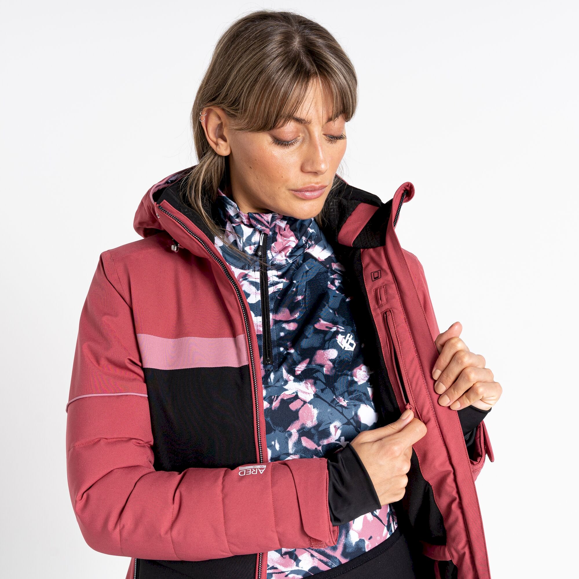 Dare 2b - Women's Conveyed Waterproof Ski Jacket | Earth Rose Black