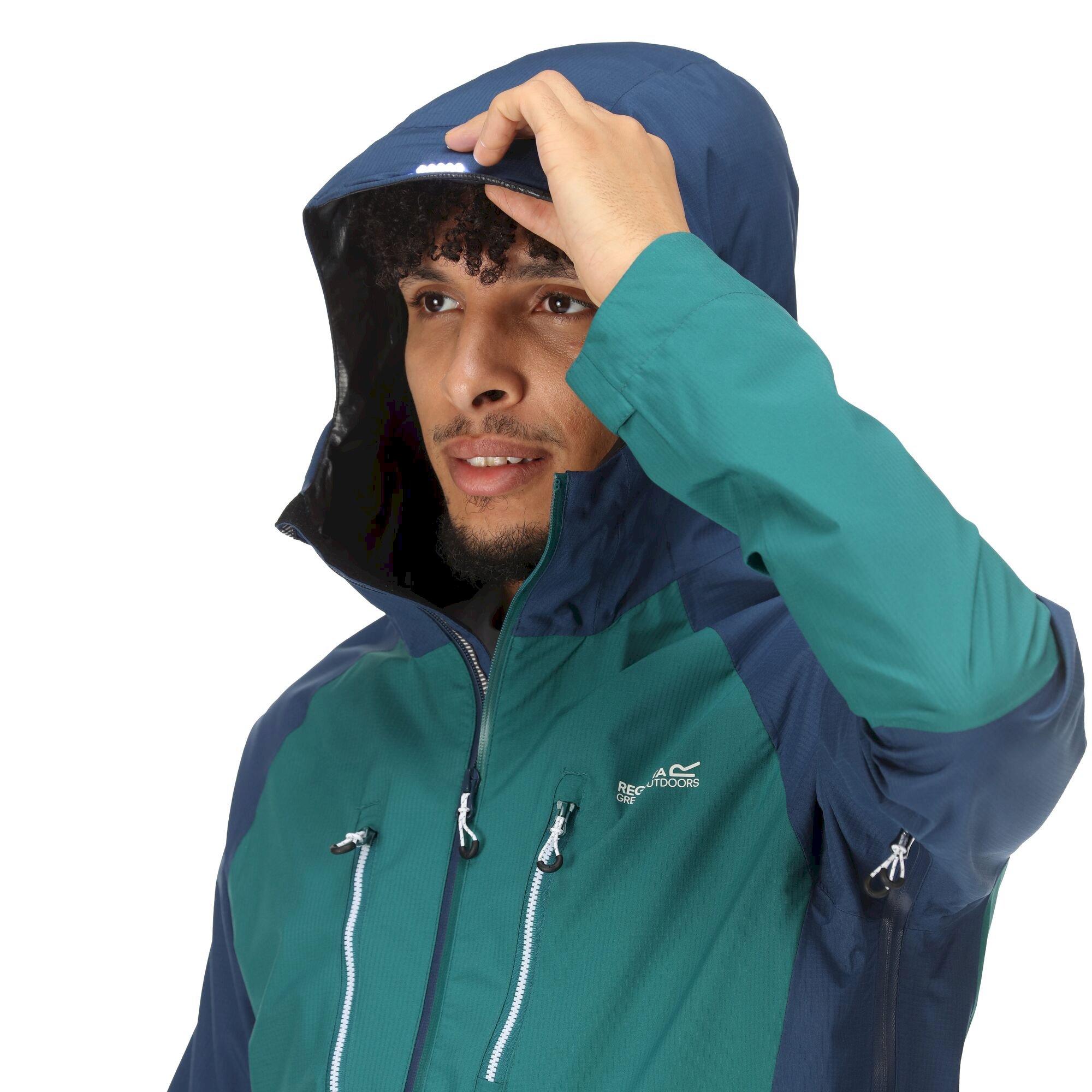 Men's Sacramento VIII Waterproof Jacket | Admiral Blue Pacific Green