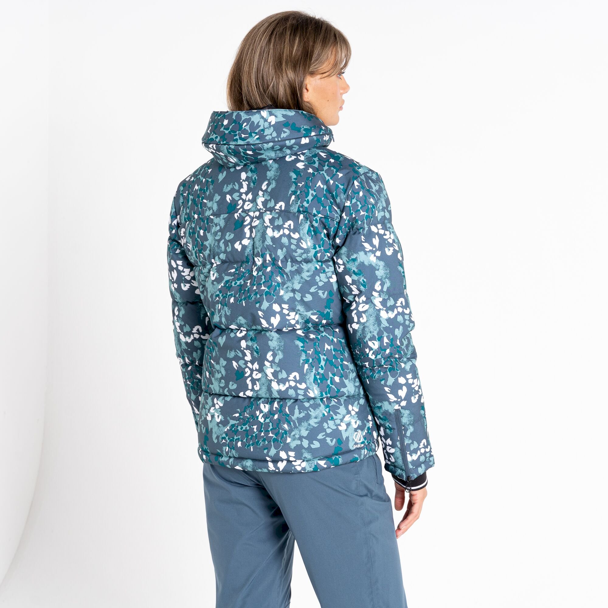 Dare 2b - Women's Verdict Waterproof Insulated Hooded Ski Jacket | Canton Green Animal Print