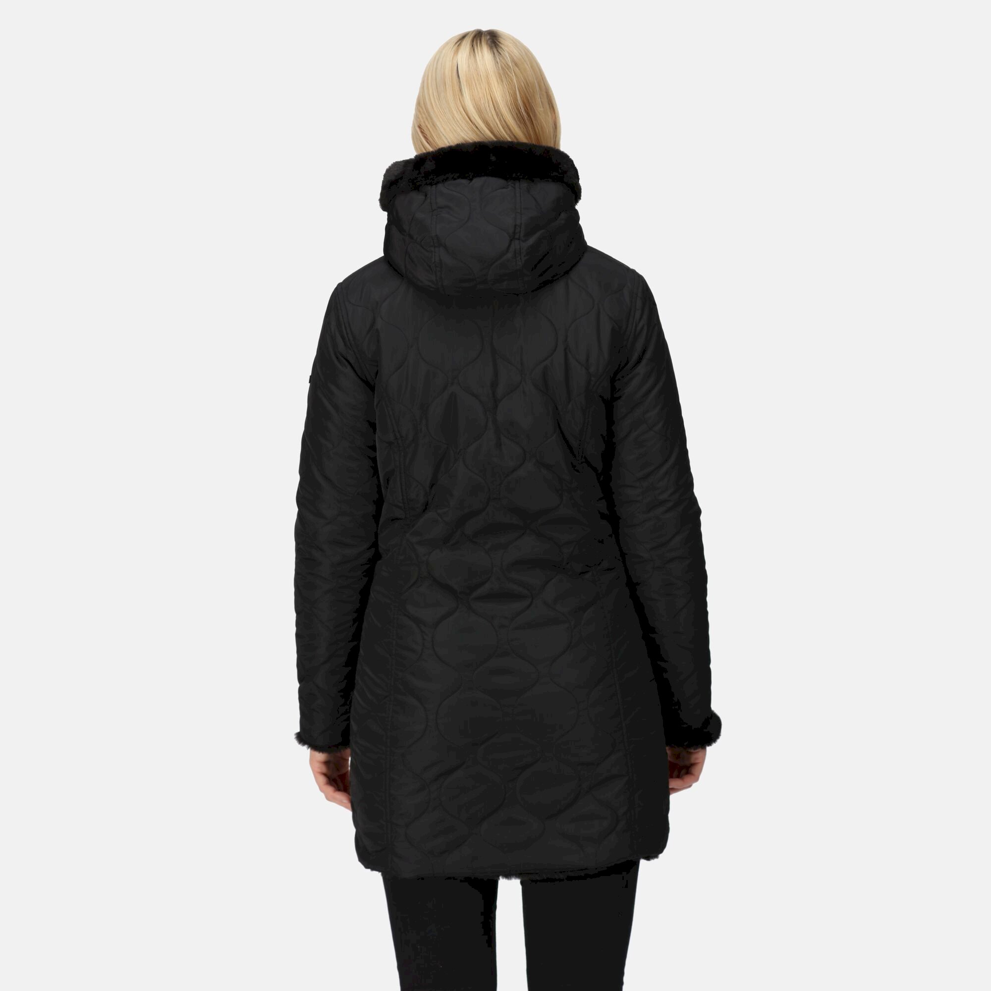 Women's Caileigh Reversible Parka Jacket | Black