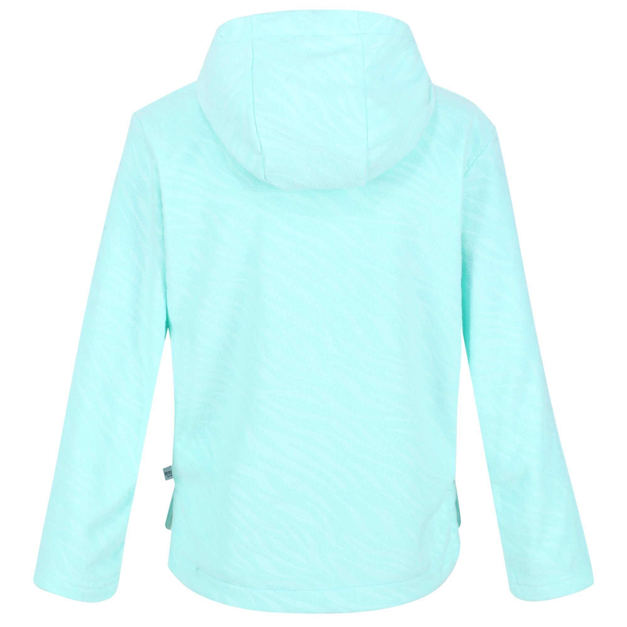 Kids' Kalina Hooded Fleece | Aruba Blue Embossed Zebra